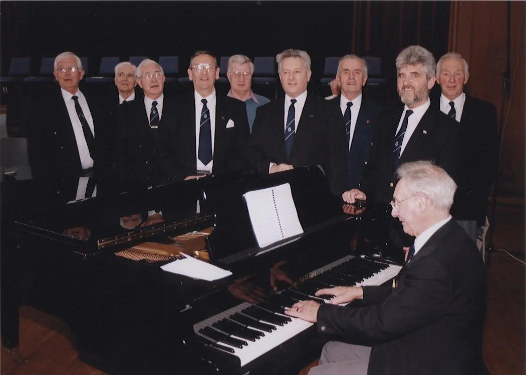 Fraserburgh Gospel Male Voice Choir 50 year anniversary, 2001. photograph courtesy of Evan Ritchie.