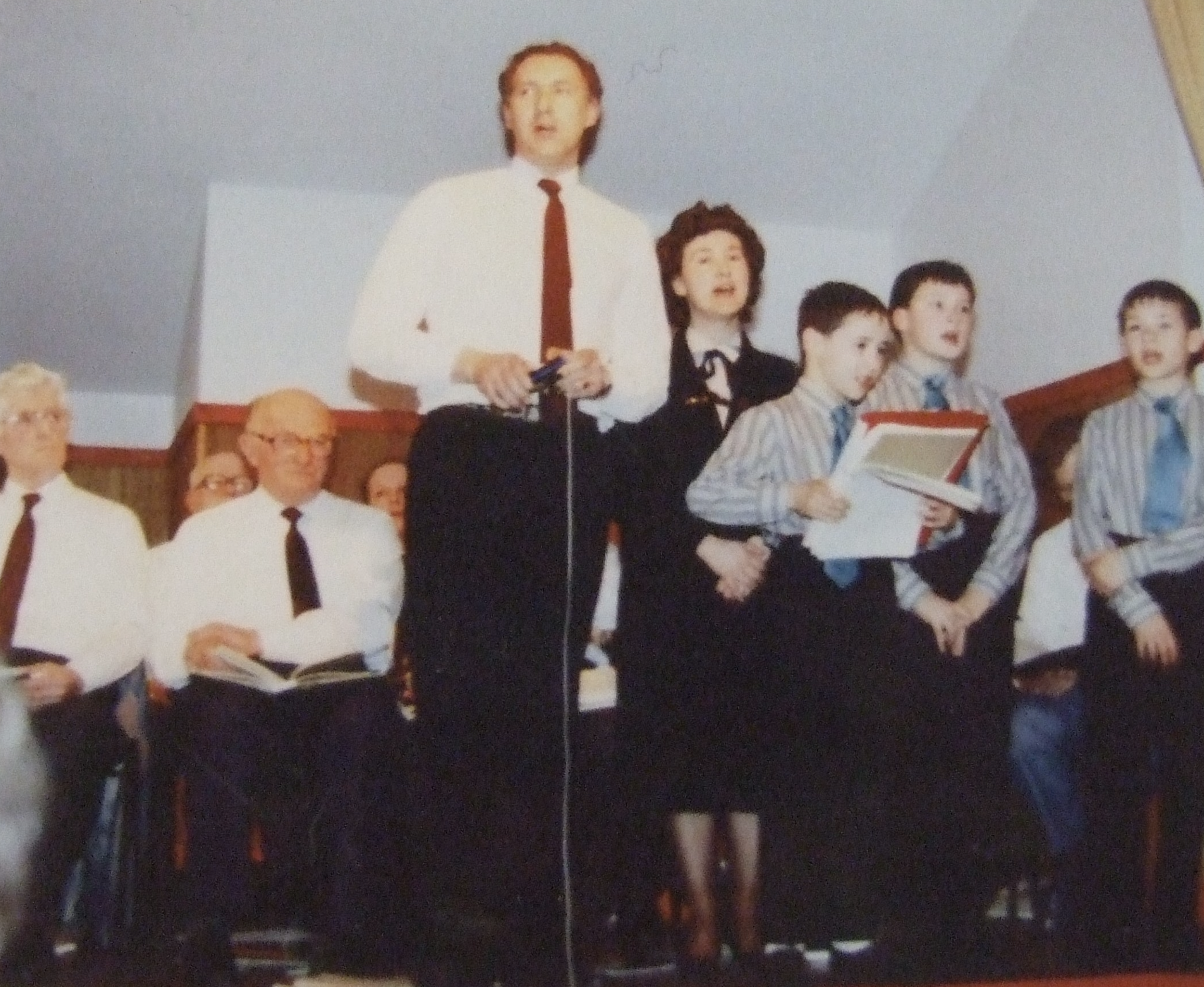 Runcie Family in Cunningsburgh, Shetland. 1991. 