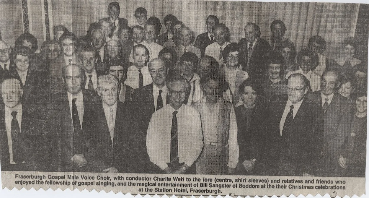 Fraserburgh Gospel Male Voice Choir newspaper clipping [n.d.]