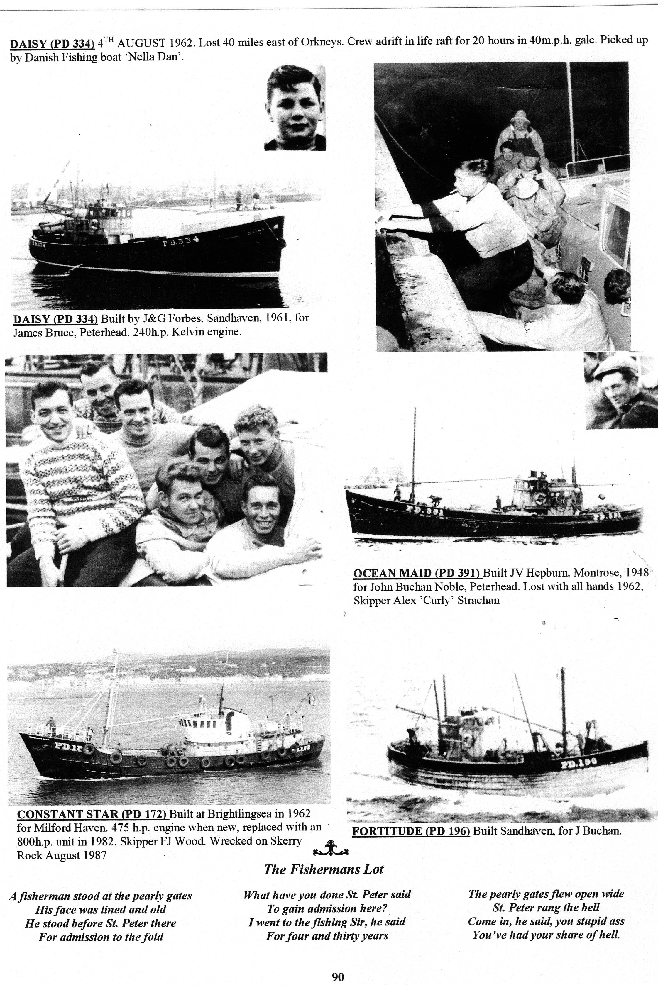Images of The Daisy and rescue operation, 1960s. Photographs courtesy of Stephen Ritchie.