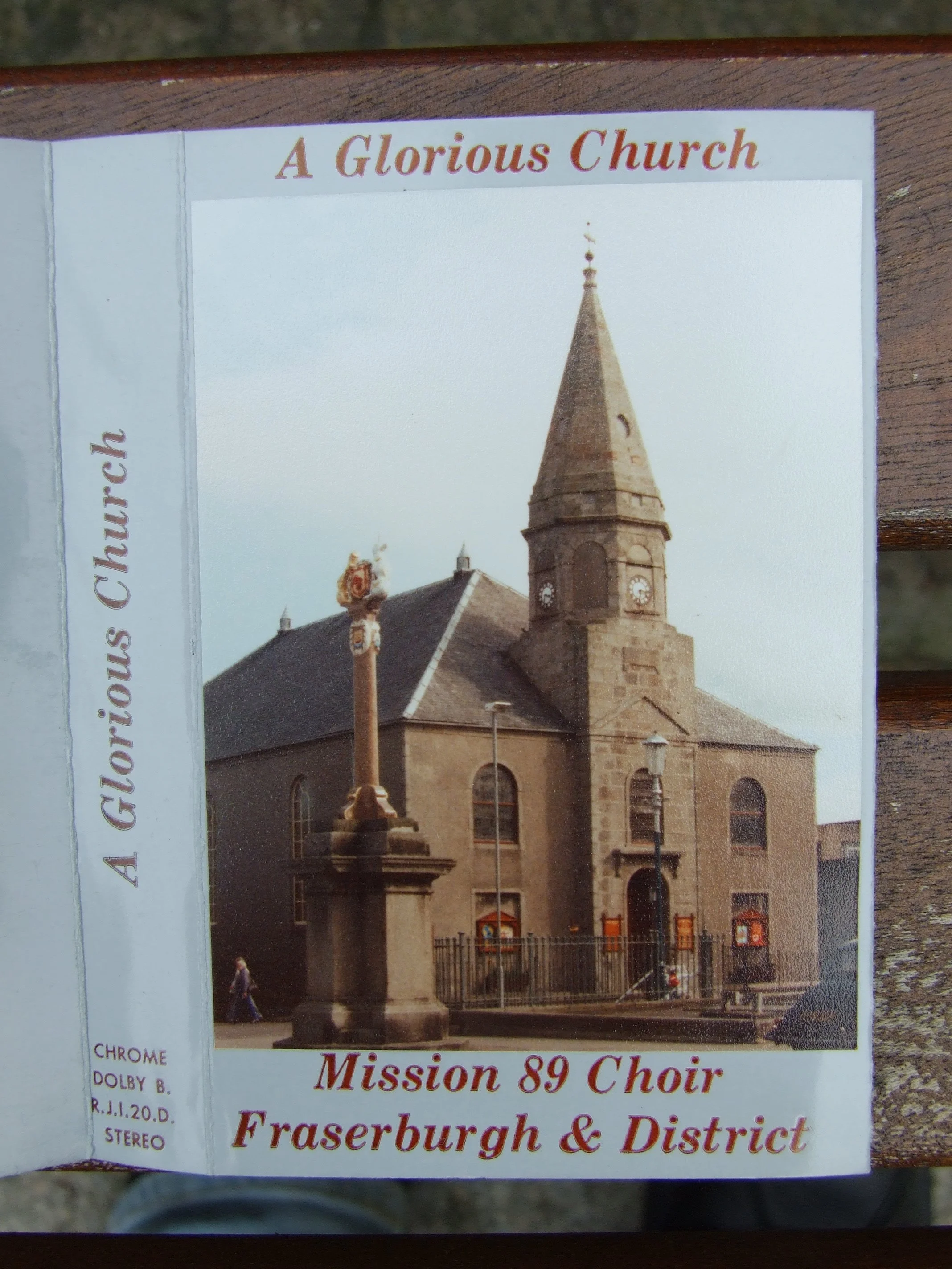 Mission 89 Choir, Fraserburgh & District, 'A Glorious Church' album cover (1989).