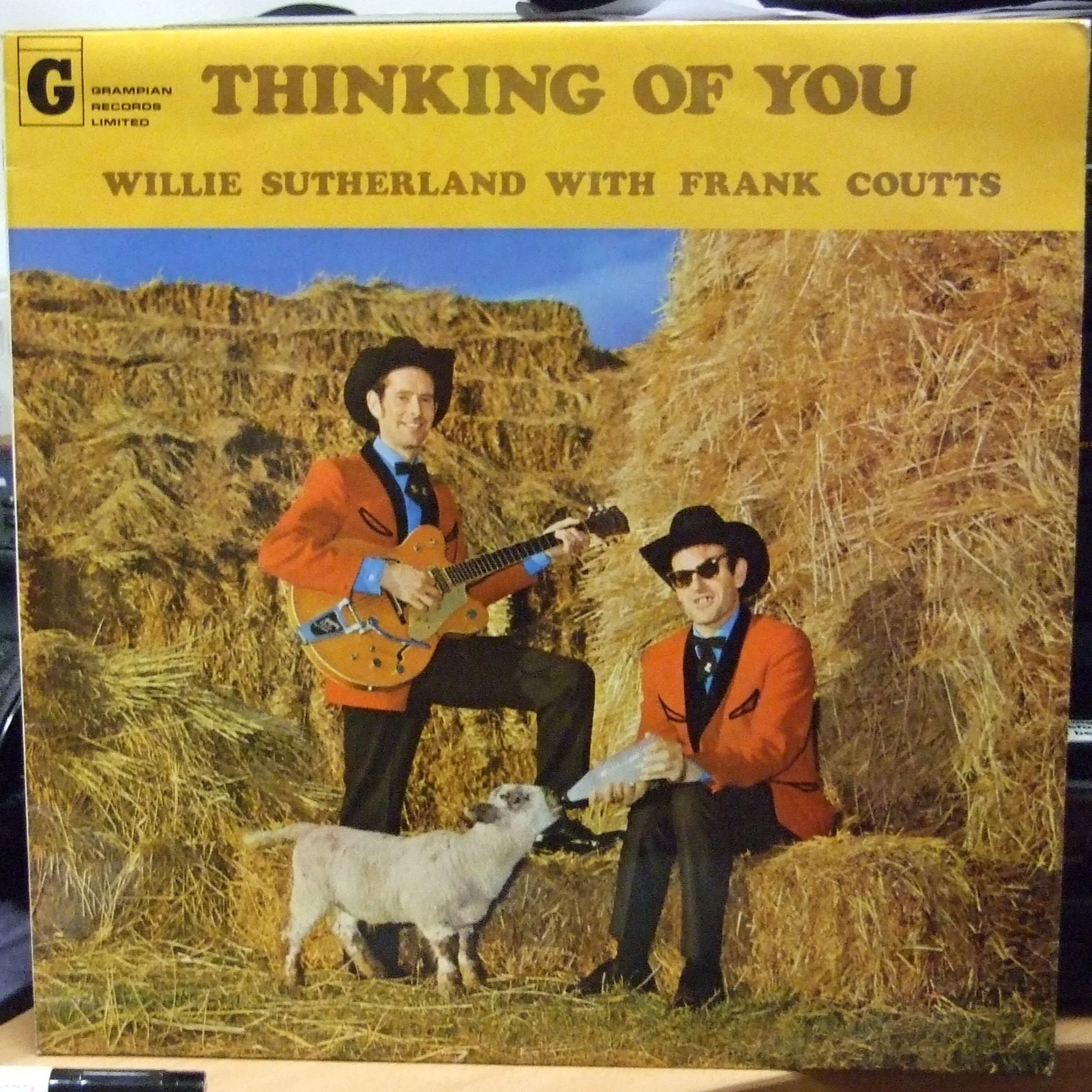 Willie Sutherland and Frank Coutts (Elgin/Burghead), 'Thinking of You' album cover  (1970).