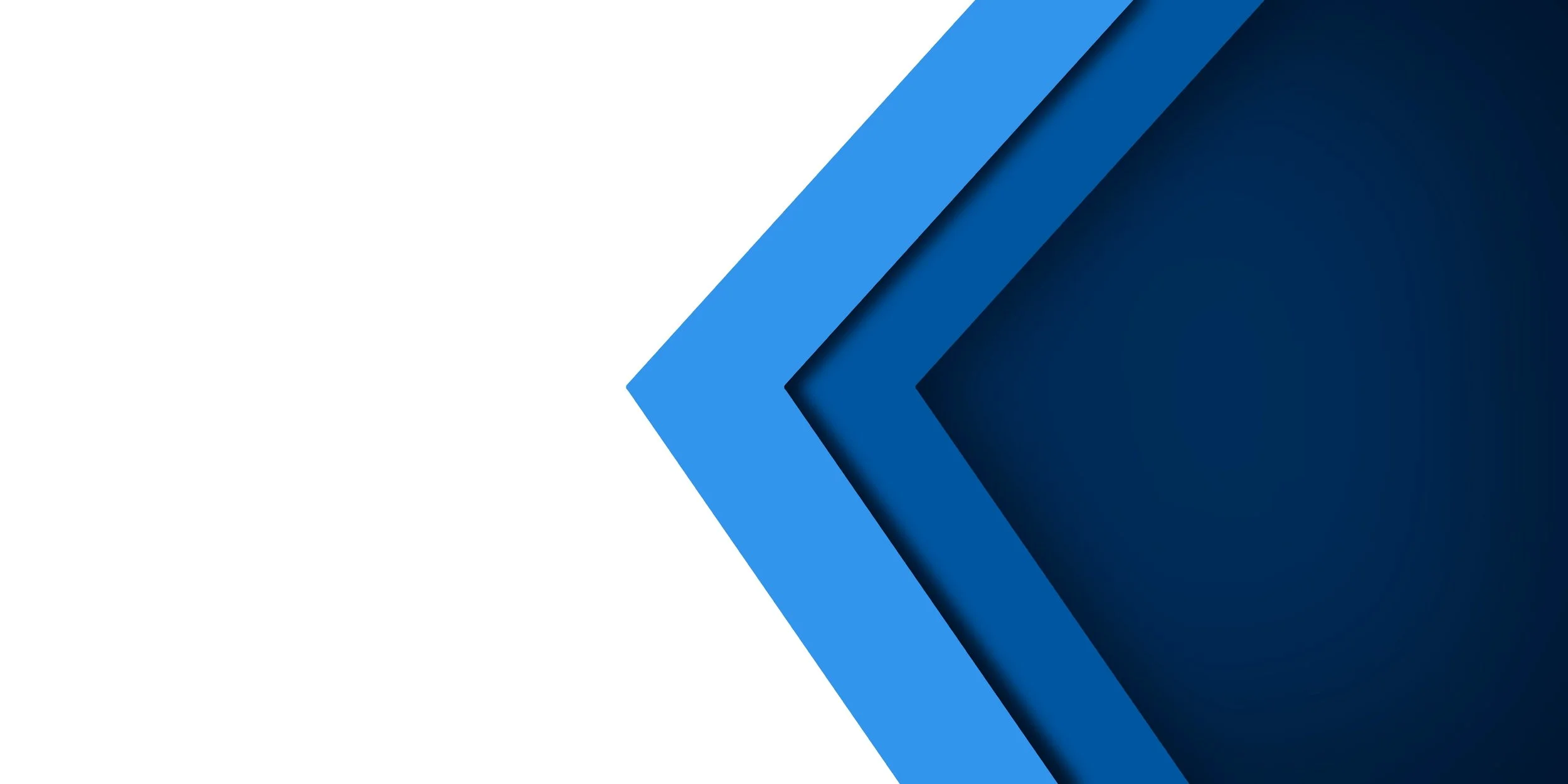 Blue gradient geometric arrow pattern on a dark blue background