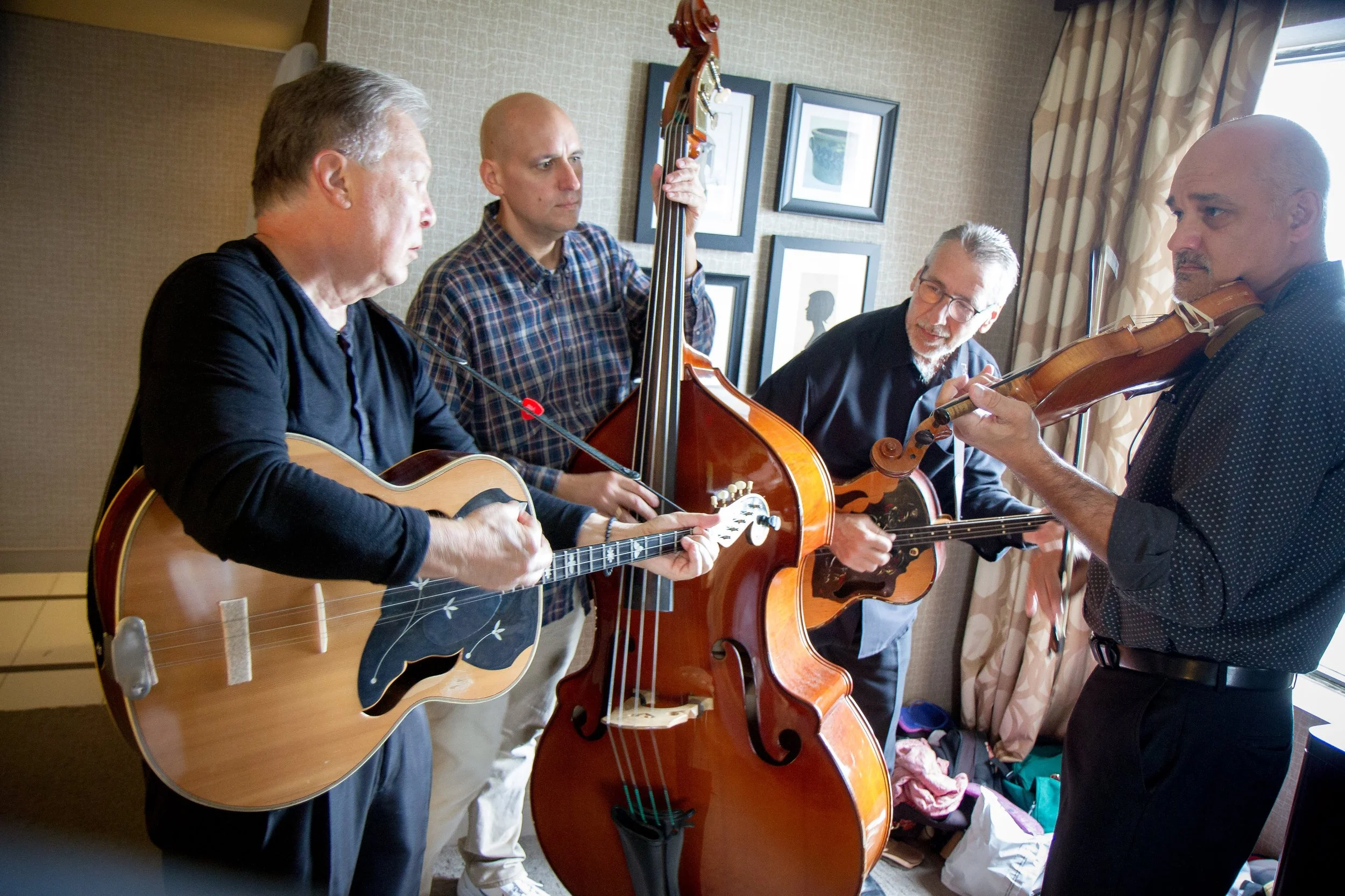 Christopher Radanovic performing with his band, reflecting the creative flow he protects for his entertainment industry clients.