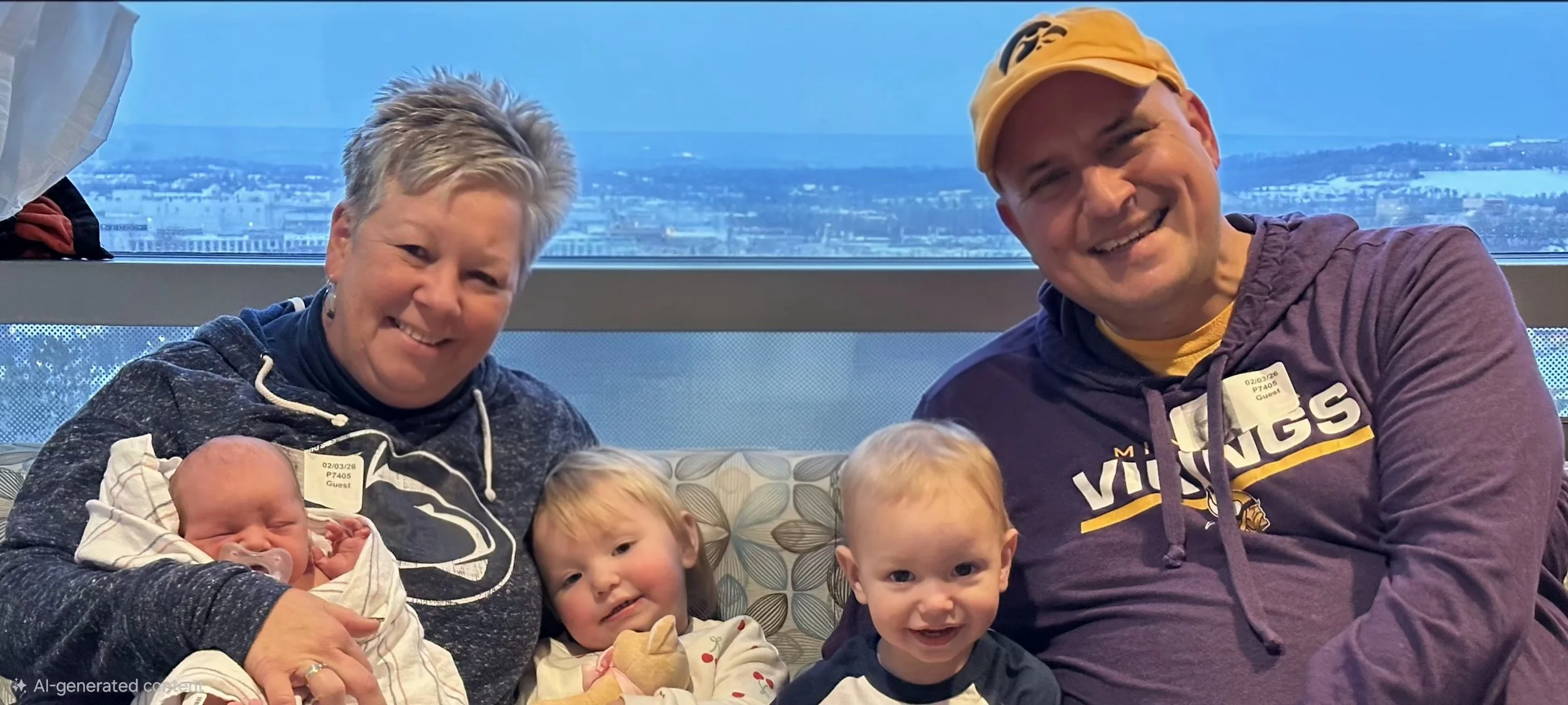 Christopher Radanovic and his wife with their three grandchildren, the inspiration behind his mission to help founders build a lasting legacy.