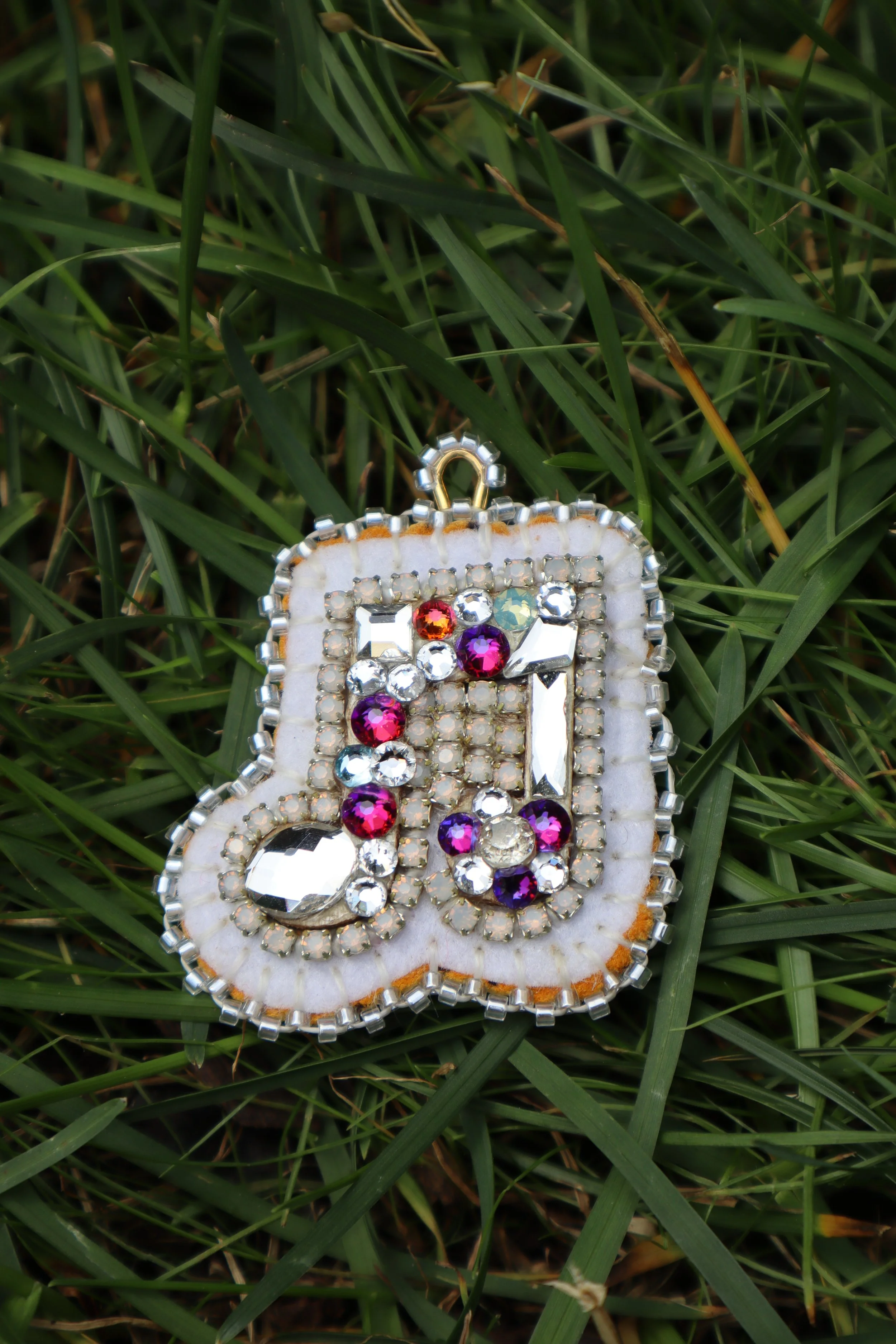 Silver Music Note Charm