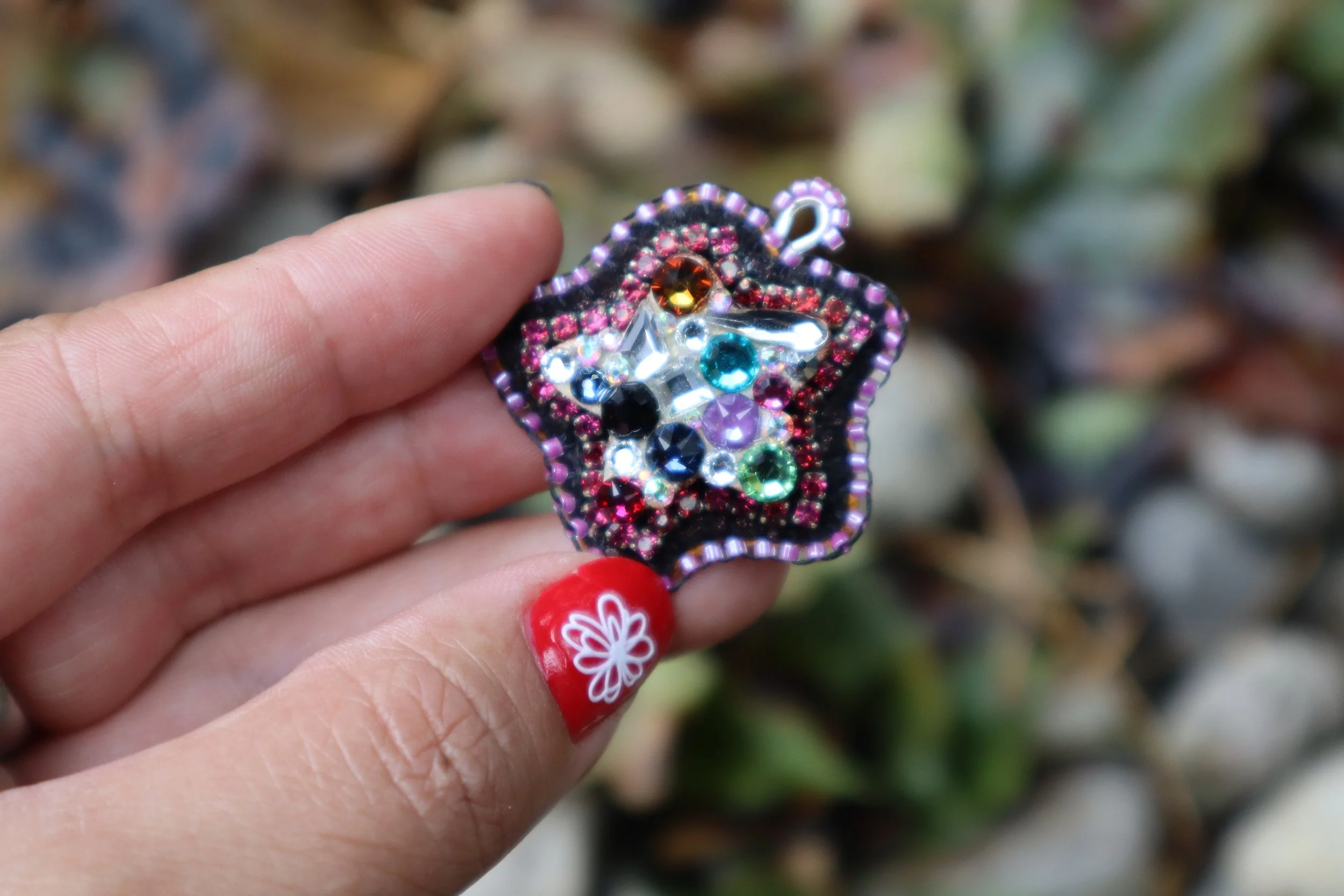 Purple Star Charm