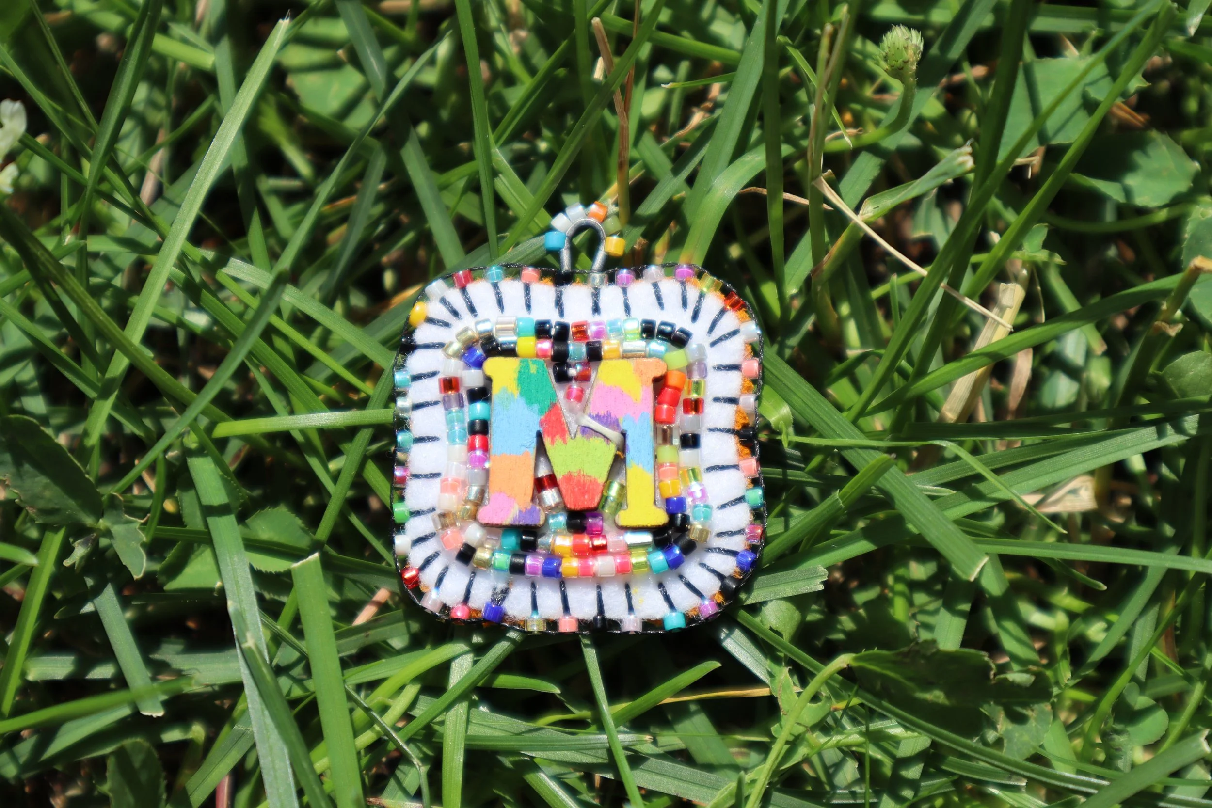 Rainbow Bead Soup Charm "M"