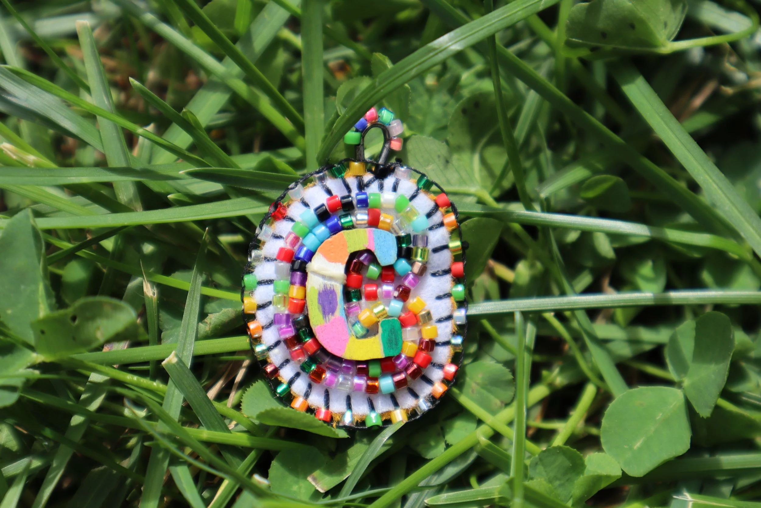Rainbow Bead Soup Charm "C"
