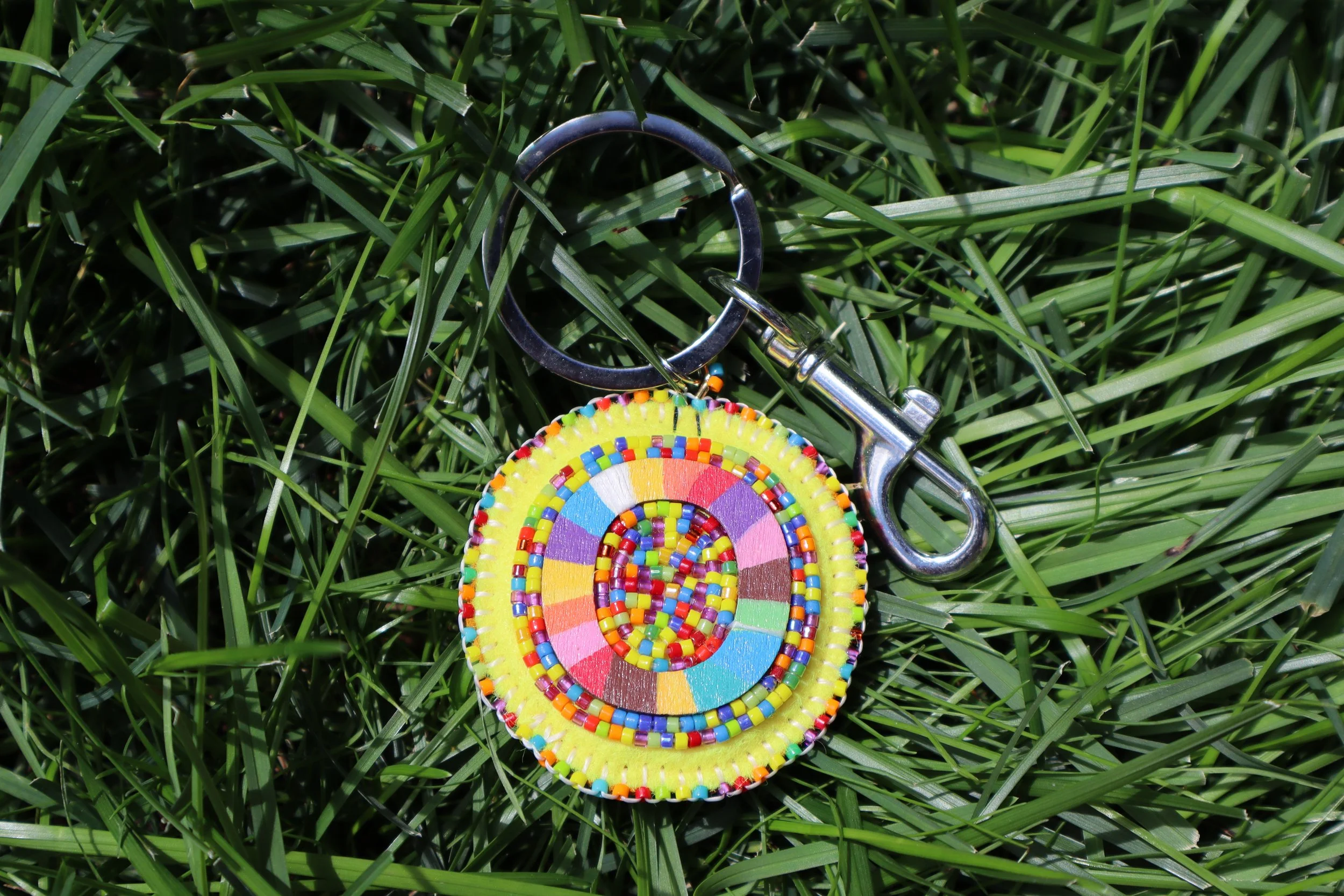 ROY G BIV Letter Keychain "O"