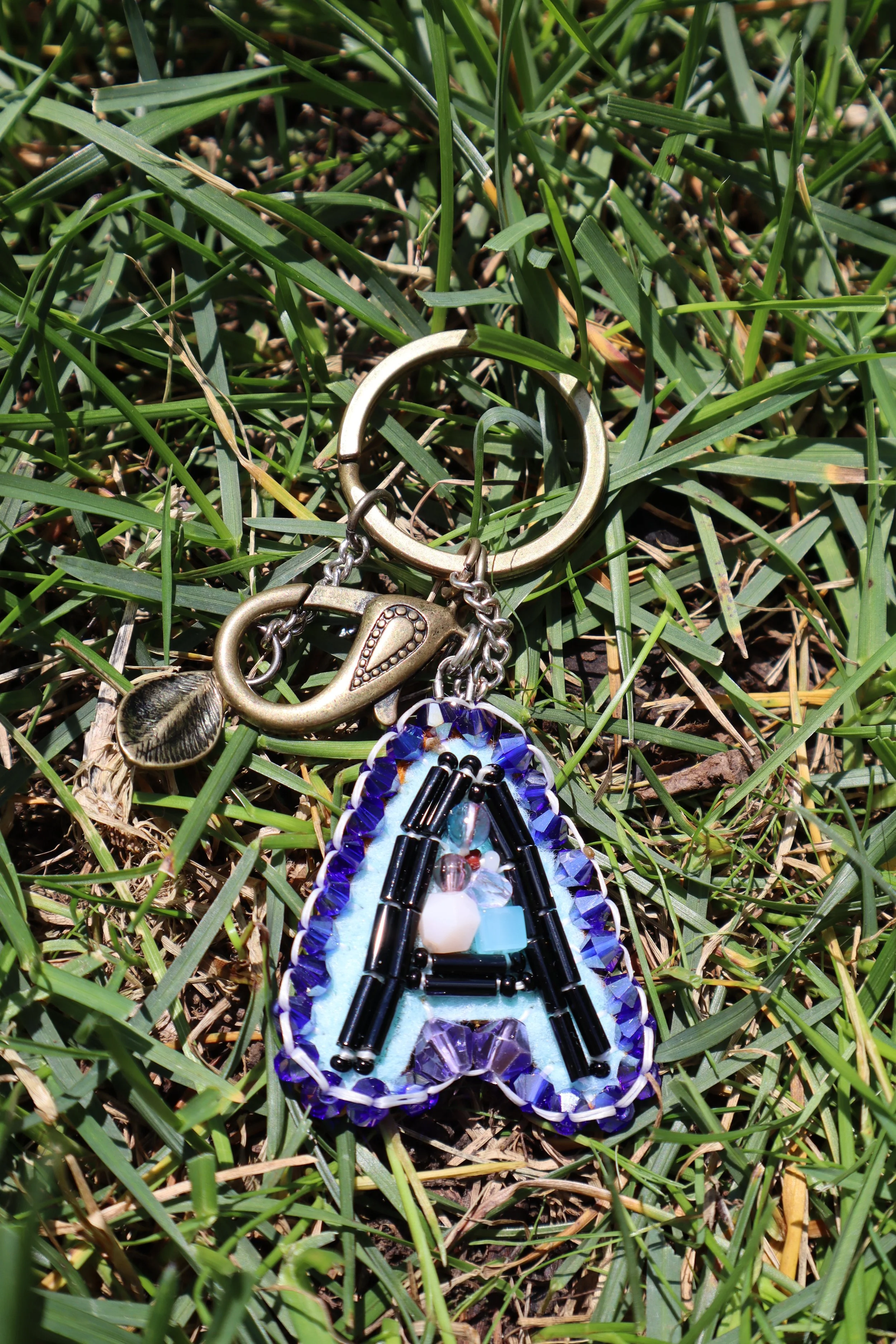 OG Letter Keychain "A" + Leaves