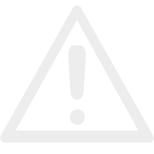 Warning sign with exclamation mark inside a triangle.