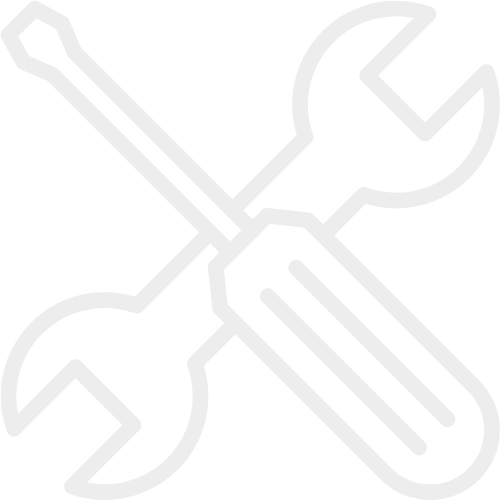 Icon of a wrench and screwdriver crossed over each other
