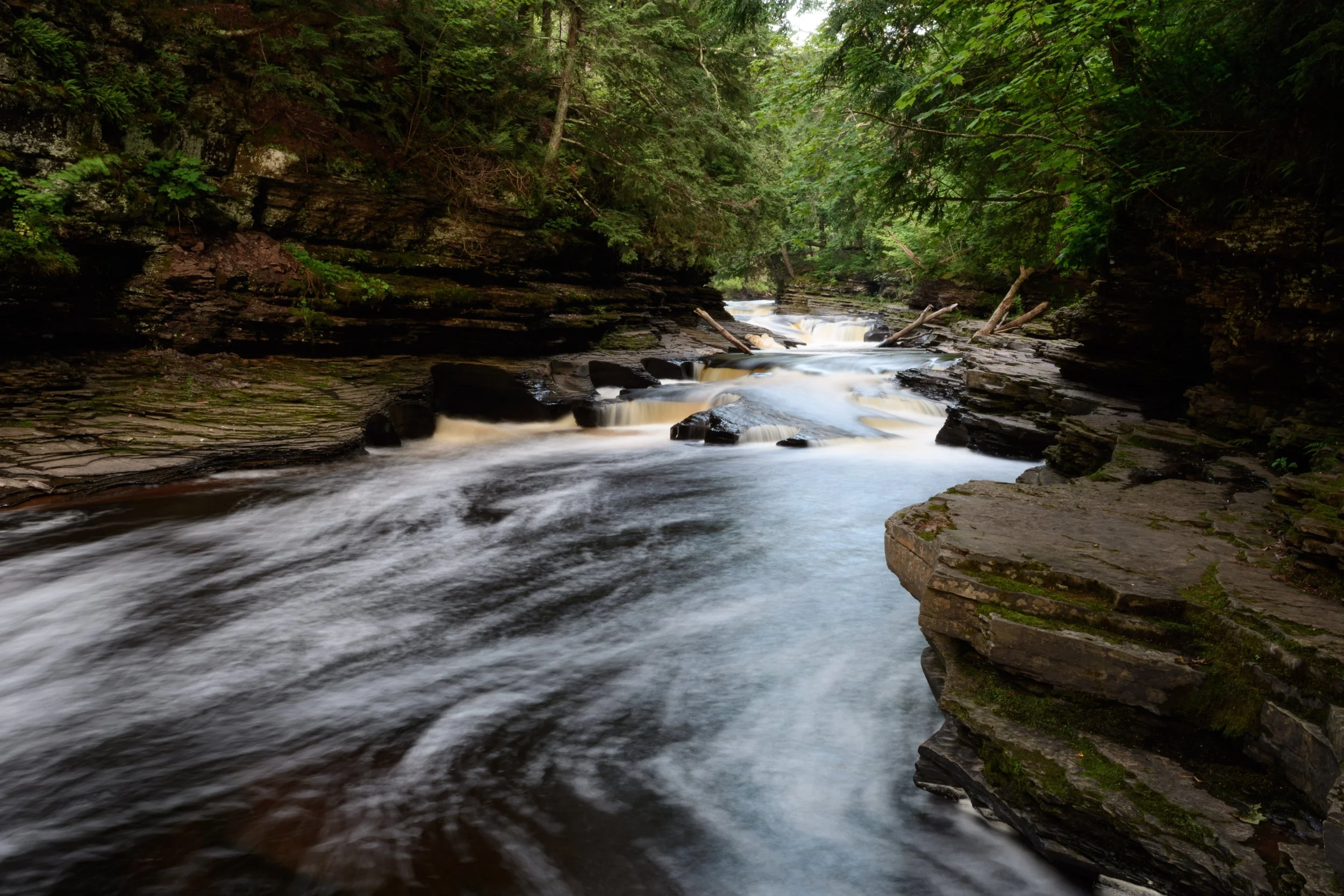 Presque Isle River,  Digital Photograph, July 2025