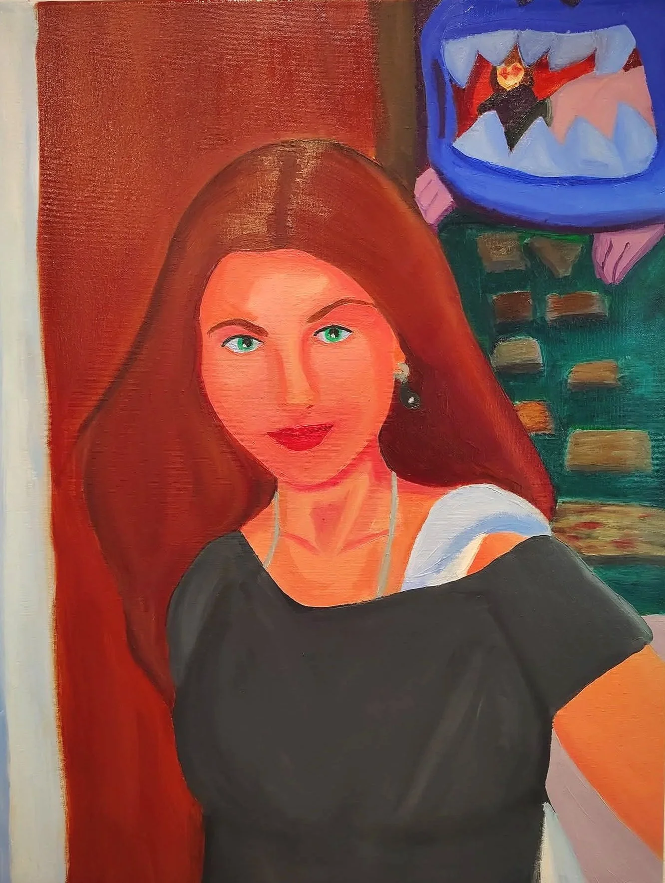 Self Portrait, 18"x24", Oil 