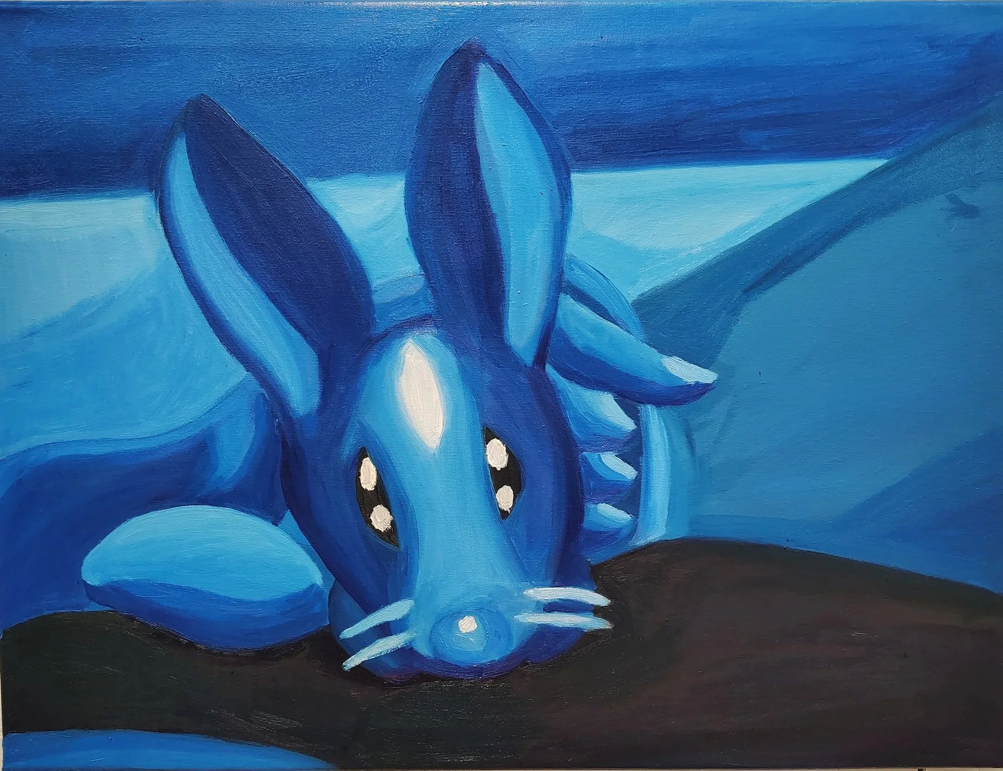 A Story You've Told A thousand Times ( Blue Bunny) 18"x24", Oil 