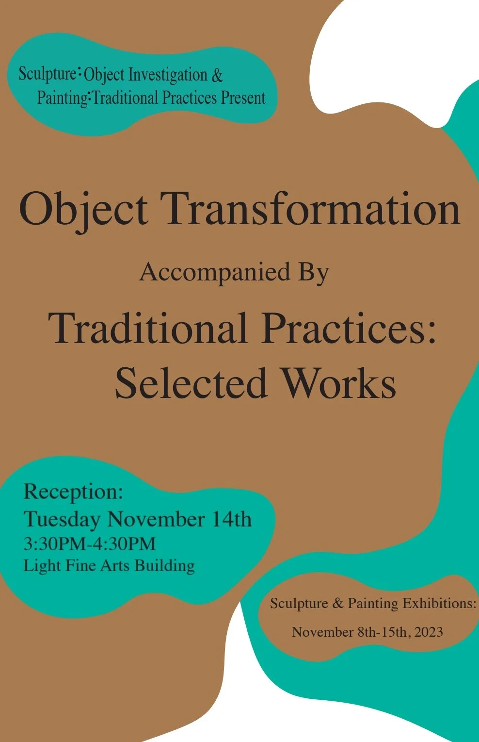 Joint Sculpture and Painting show poster, 2023