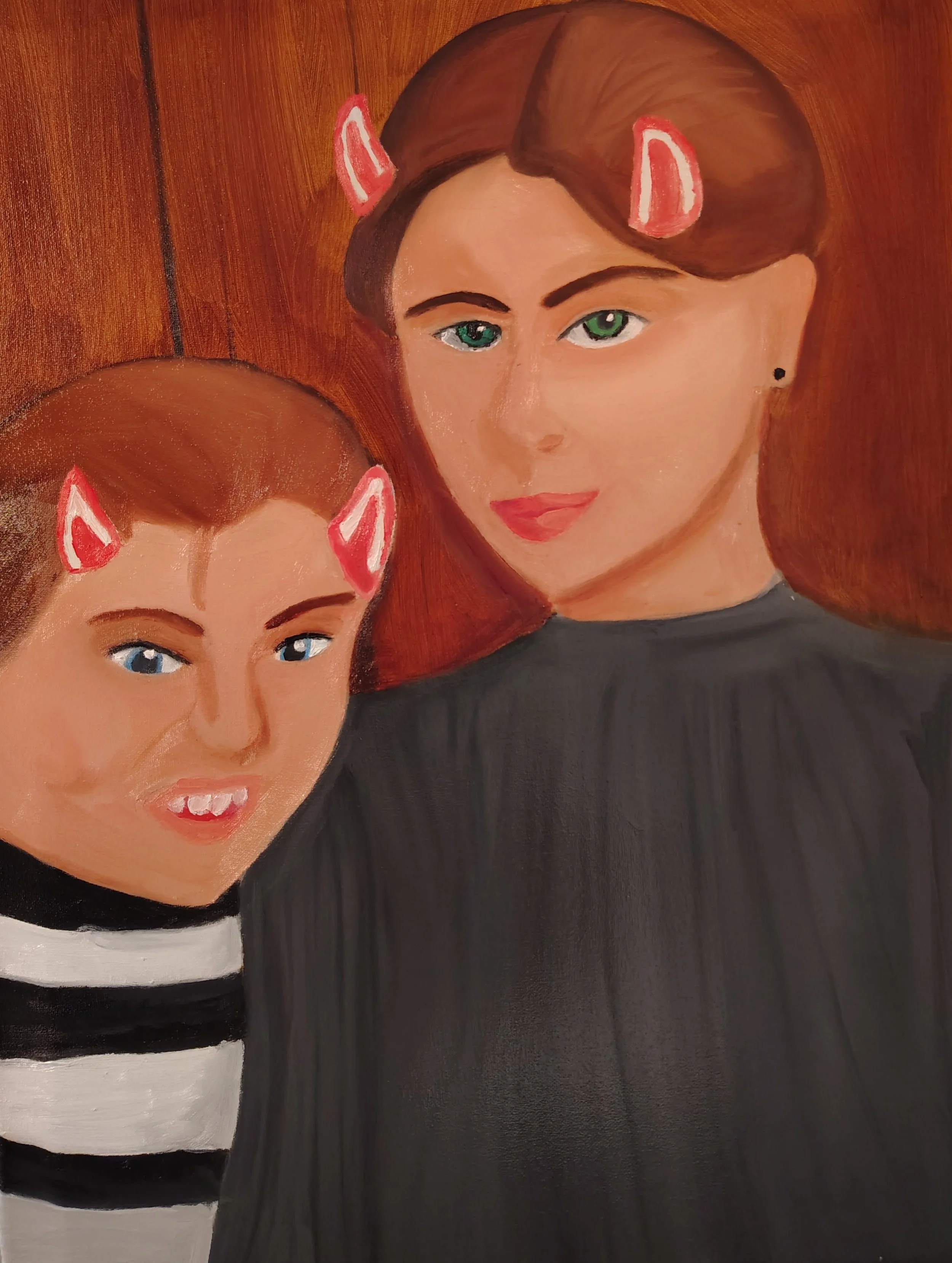 Family Portrait, 18"x24", Oil 