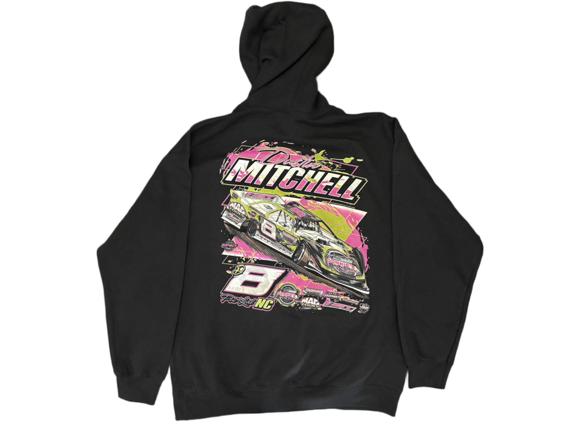 Black 8 Hoodie - Back