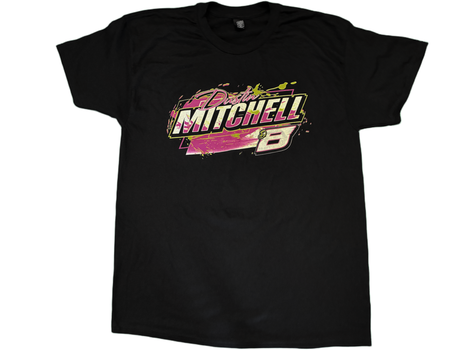D8 Black Yellow Car Shirt - Front