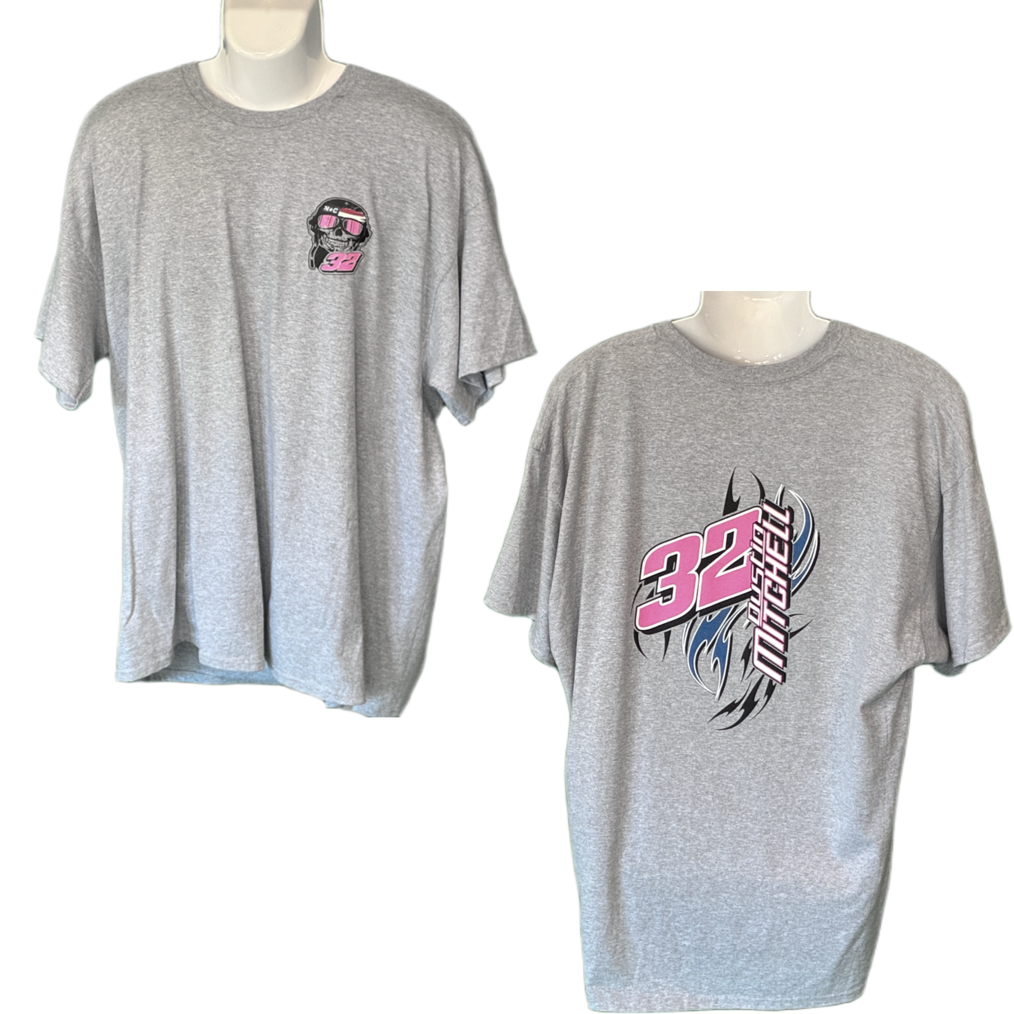 #32 Gray Racing T-Shirt