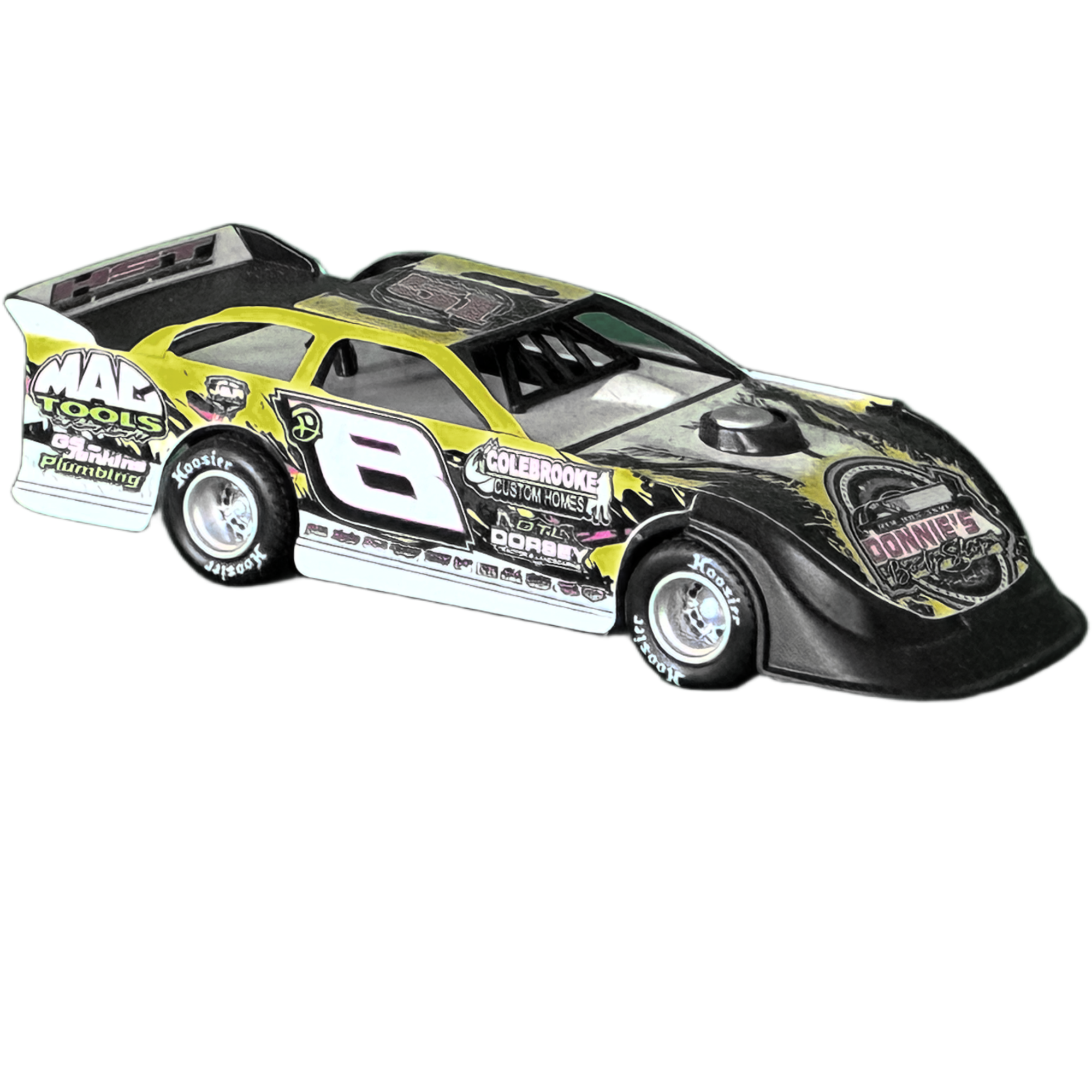 Dustin Mitchell #8 Modified Pull Back Diecast (1:32 Scale) (Yellow)