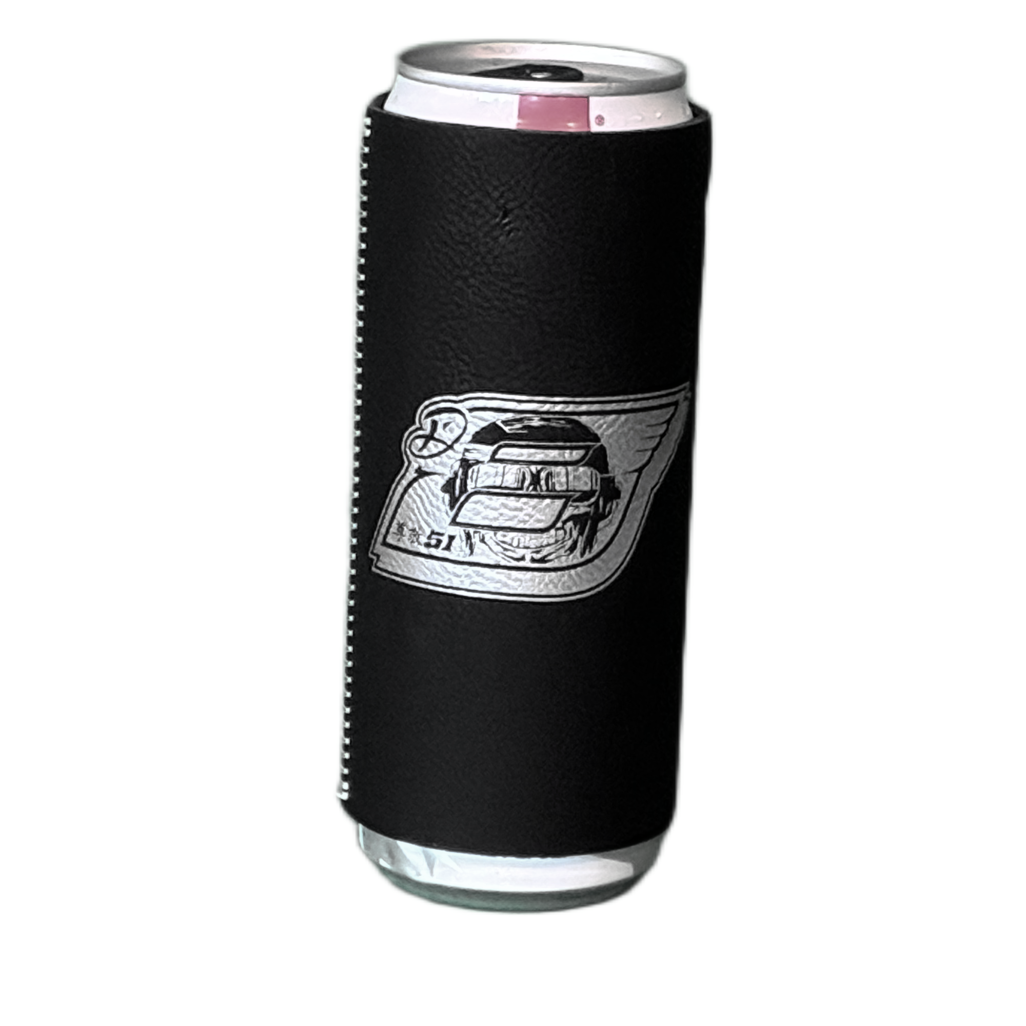 D8 Black Koozie (long)