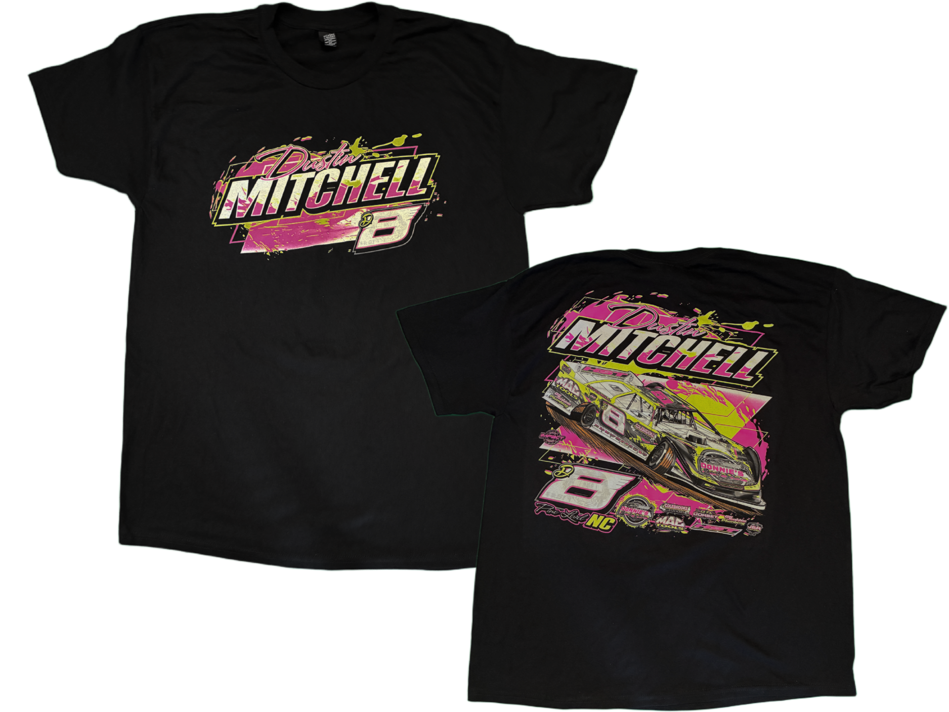 D8 Black Yellow Car Racing Shirt