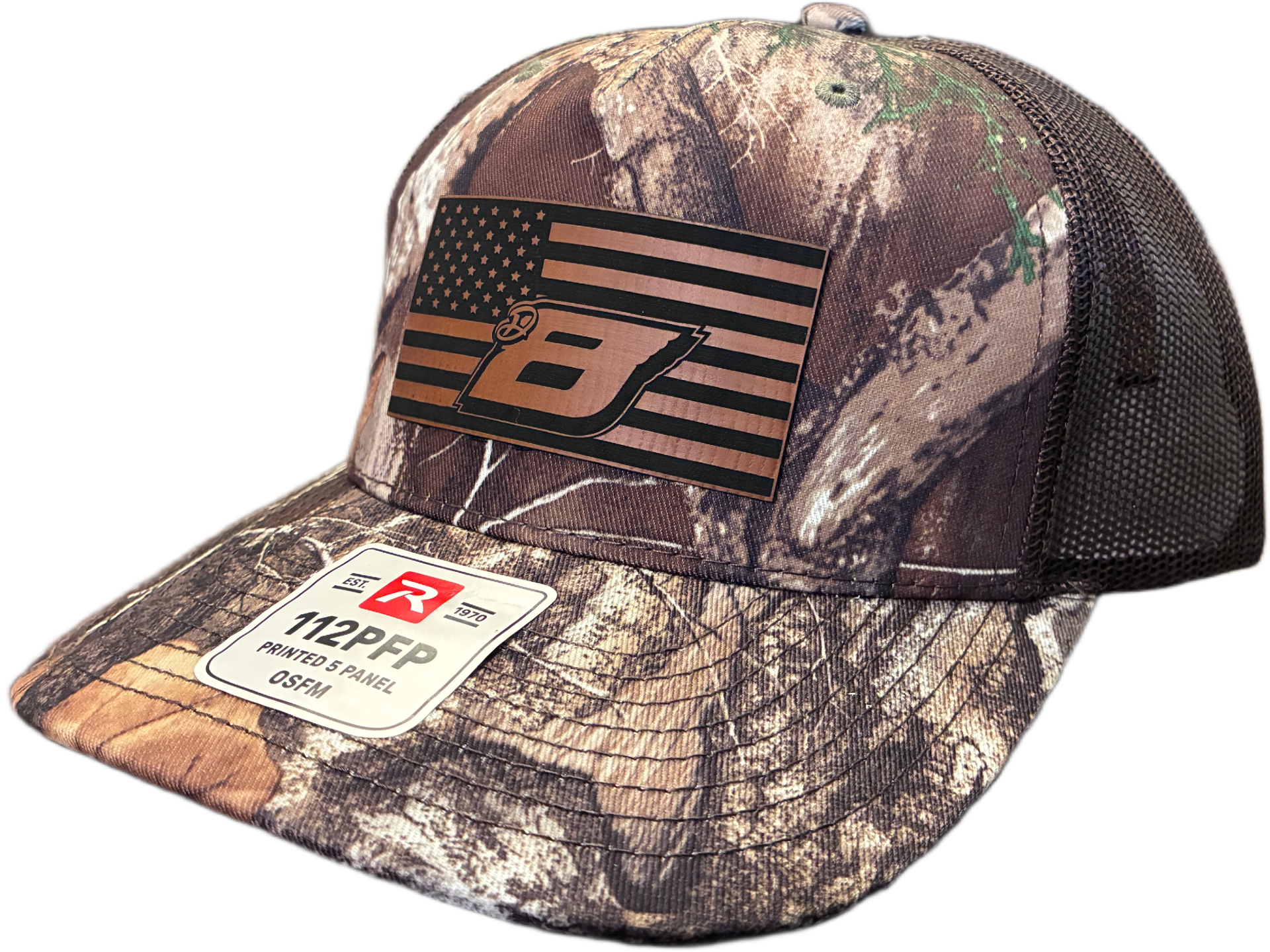 Dustin Mitchell Camo American Flag D8 Cap