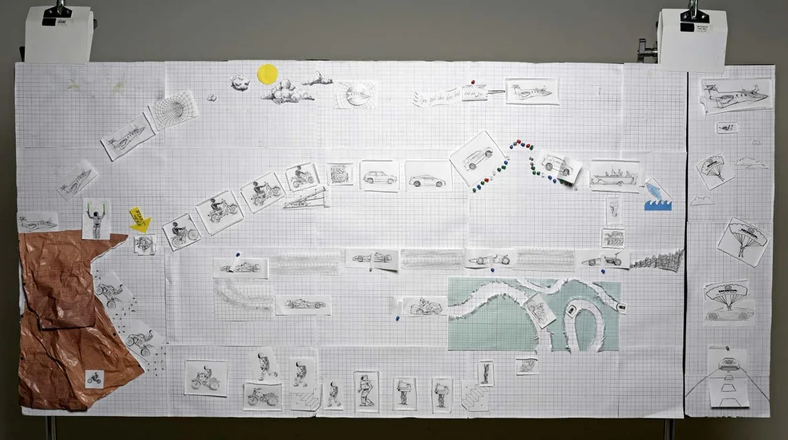  Our pitch board. 