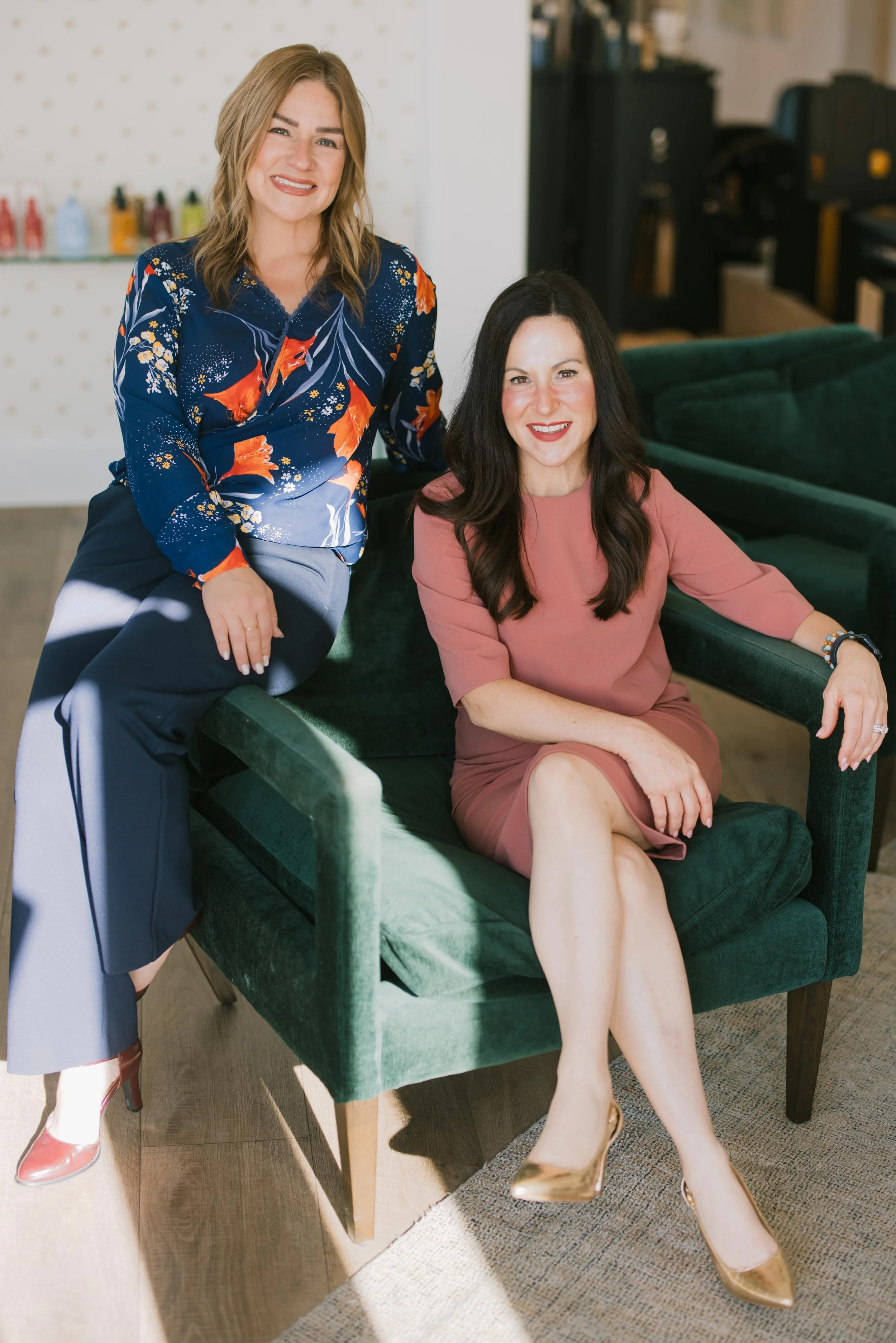 Alexis Ammons and Jaime Lasch smiling at Her Nova Wellness