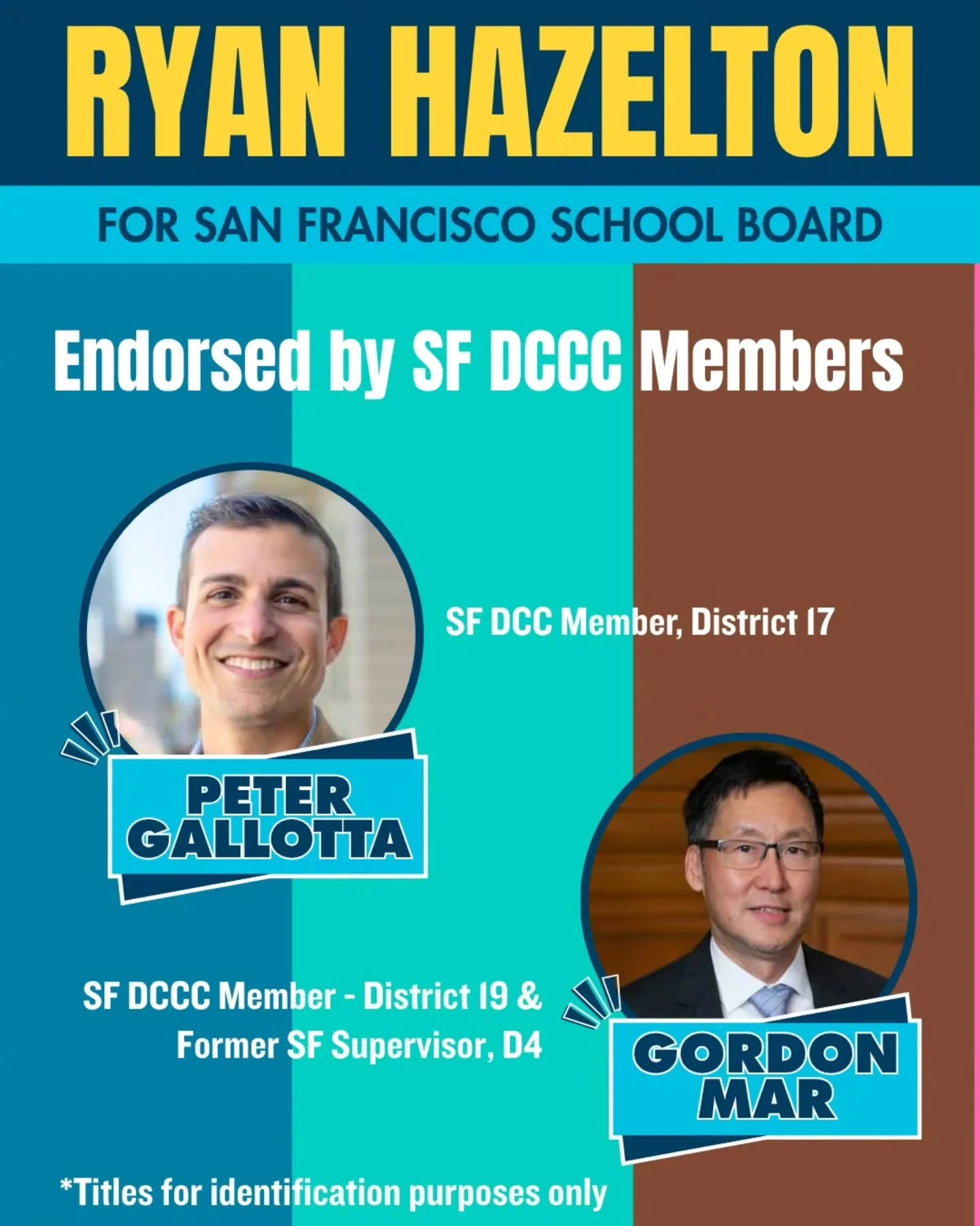 Thank you to @petergallotta and @d4gordonmar from SF DCCC. Our DCCC has a lot of work to do, and I'm glad we have these two voices pushing back against a lot of the rhetoric we're hearing from our local party.