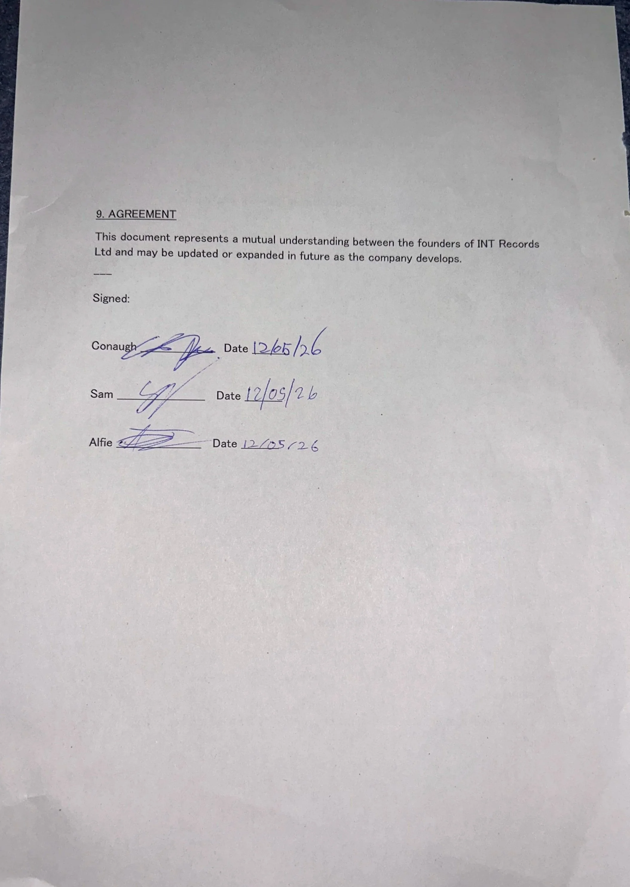 Ownership Signatures
