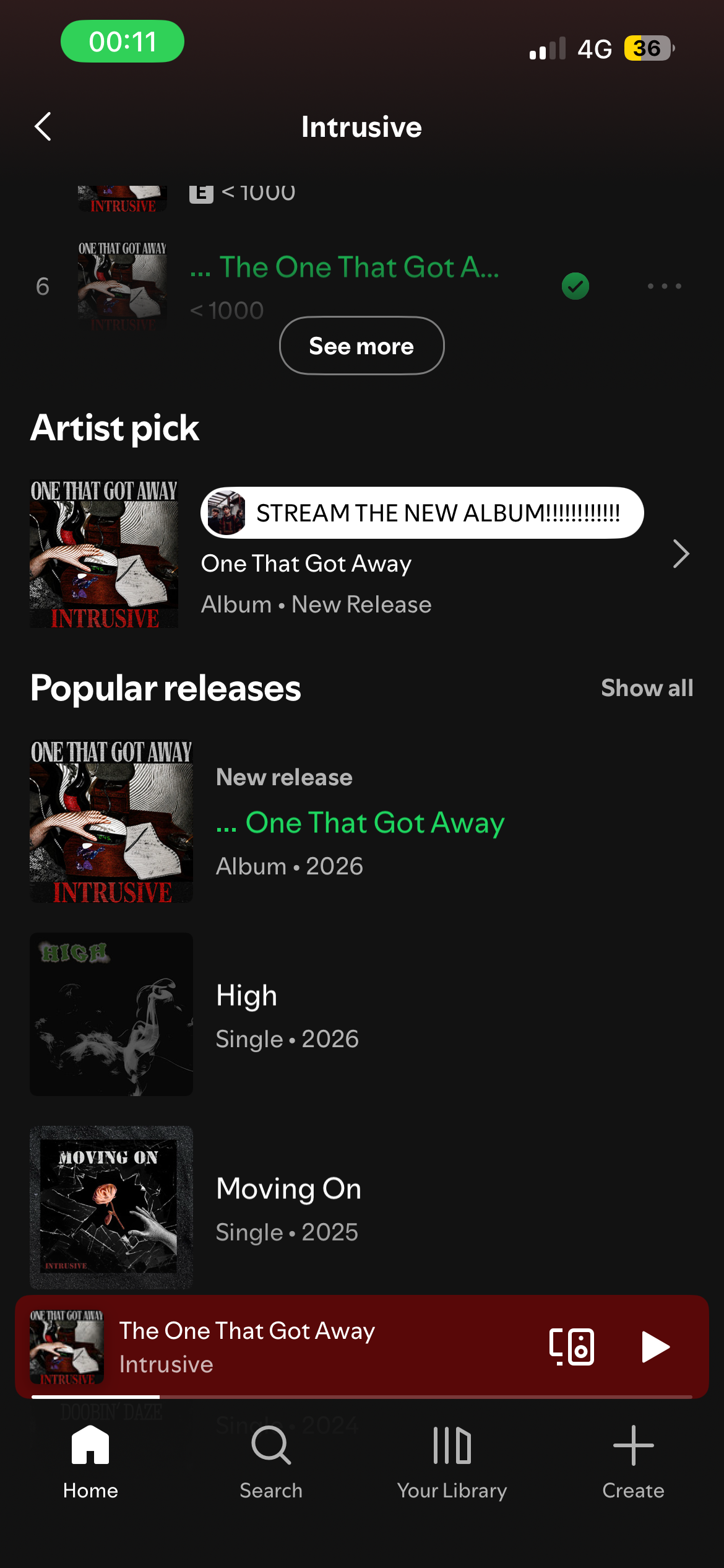 Our Album Live And Ready To Stream