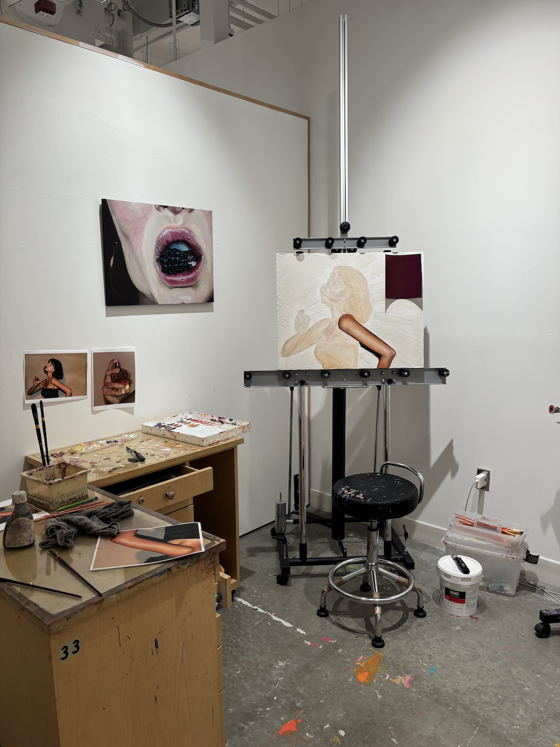 It’s Not For You, Perfume Edition, painting studio, 2025
