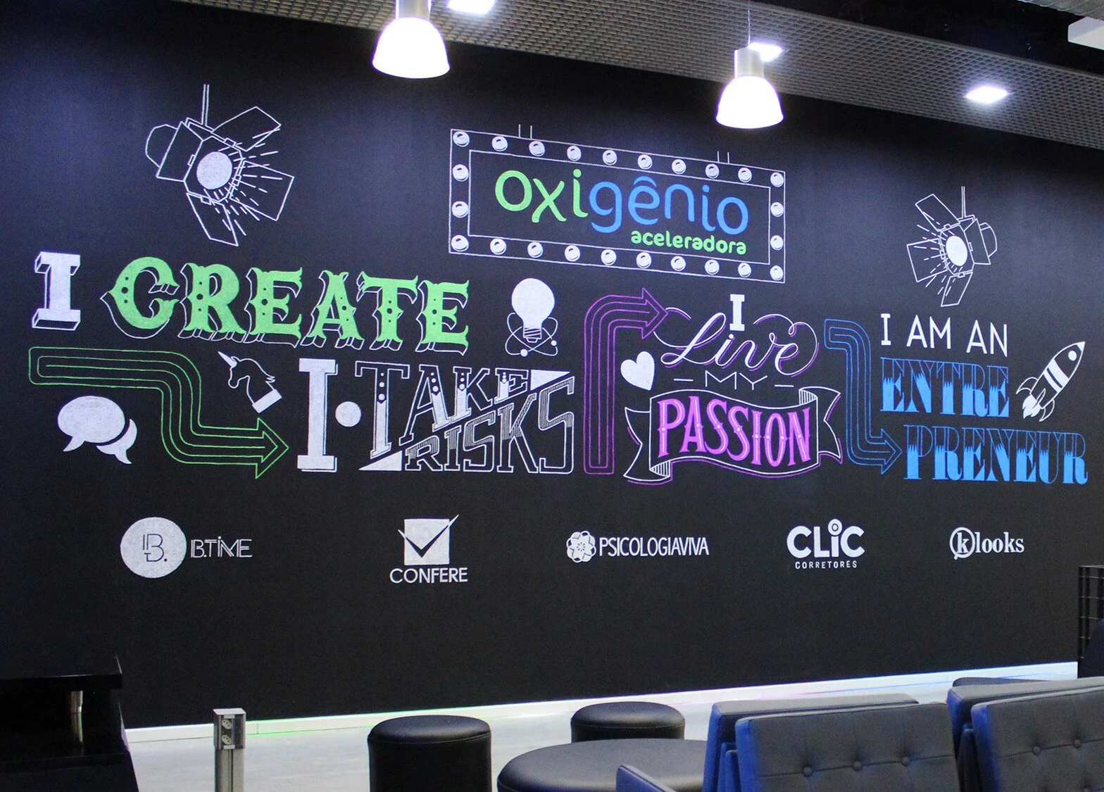 Entrepreneur Chalk Lettering