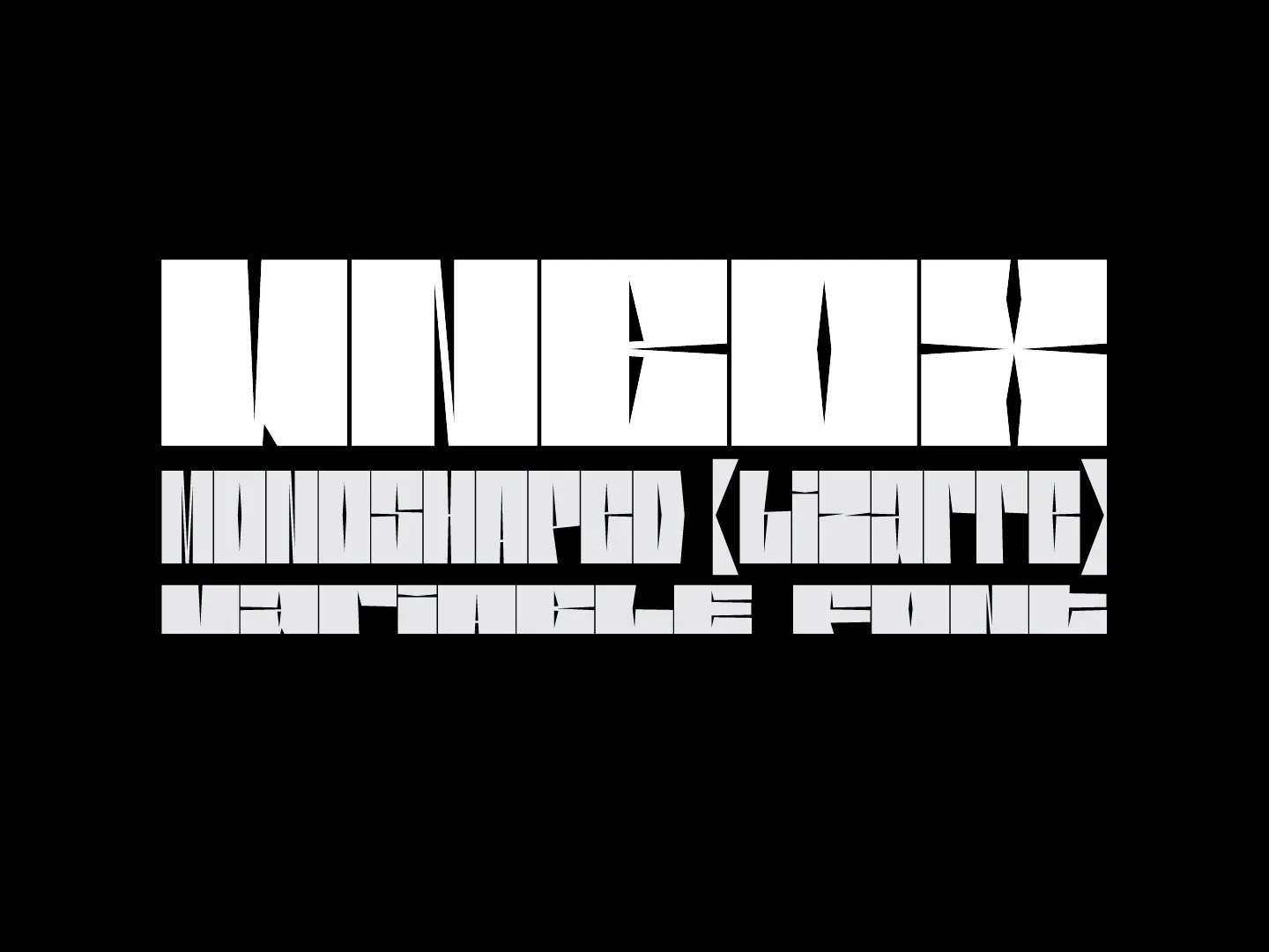 Unbox Typeface