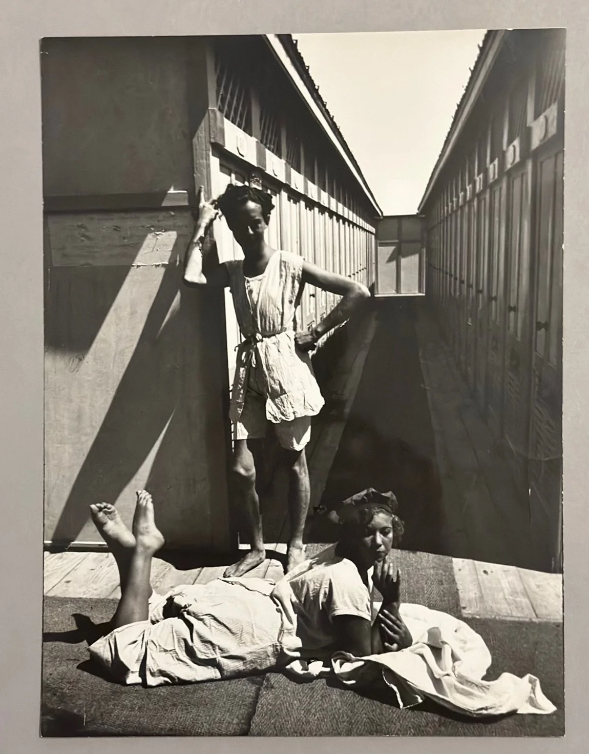 Henri Cartier-Bresson(French, 1908–2004), André Pieyre de Mandiargues and Leonor Fini, Trieste, Italy, 1933, an early print, 10 x 7.5 inches, signed with title and notations on verso.
Provenance; 
Collection of Charles Henri Ford, New York
Mitchell A