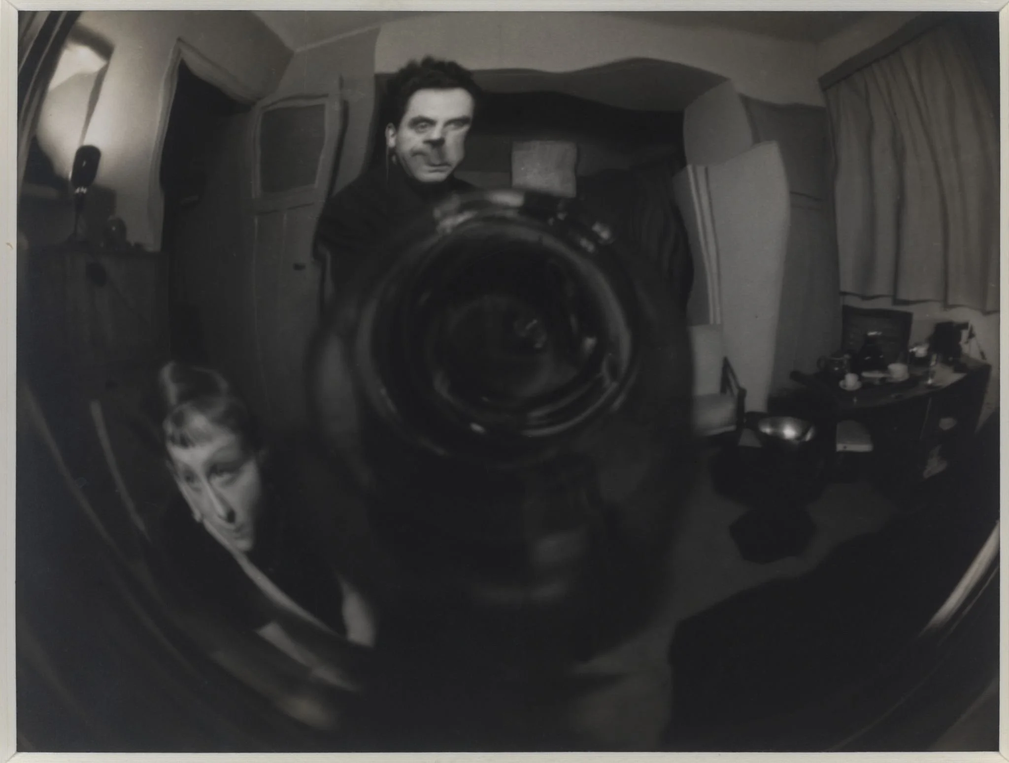 Man Ray (Emmanuel Radnitzky) (American, 1890–1976), Self-Portrait Distortion, c. 1928–30, Gelatin silver print, 7 × 9 5/16 inches
Inscriptions, Studio stamp on verso;
Provenance:
André Emmerich Gallery, New York Houk Friedman, New York
Barry Friedman