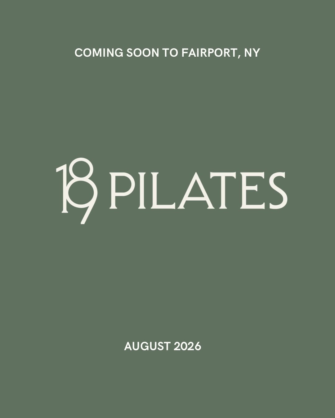 Excited to announce that I&rsquo;ll be opening a Pilates studio in Fairport, NY! 189 Pilates will be located at the Canalside Commons. More details and studio updates will be coming soon &mdash; follow the link in the bio to sign up for email updates