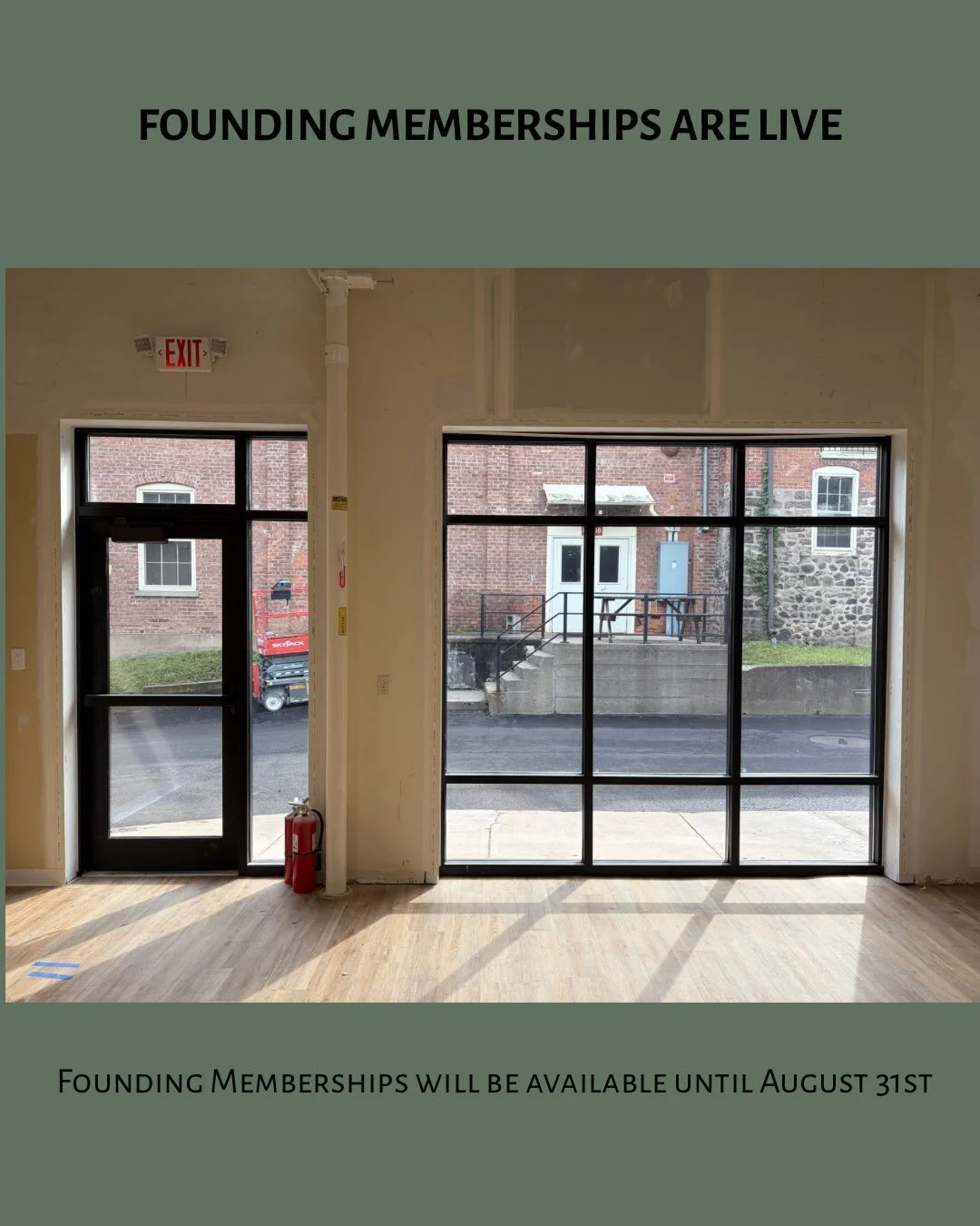 Founding memberships are live and available until August 31st! Head to our website to purchase a membership or check out our other intro deals.