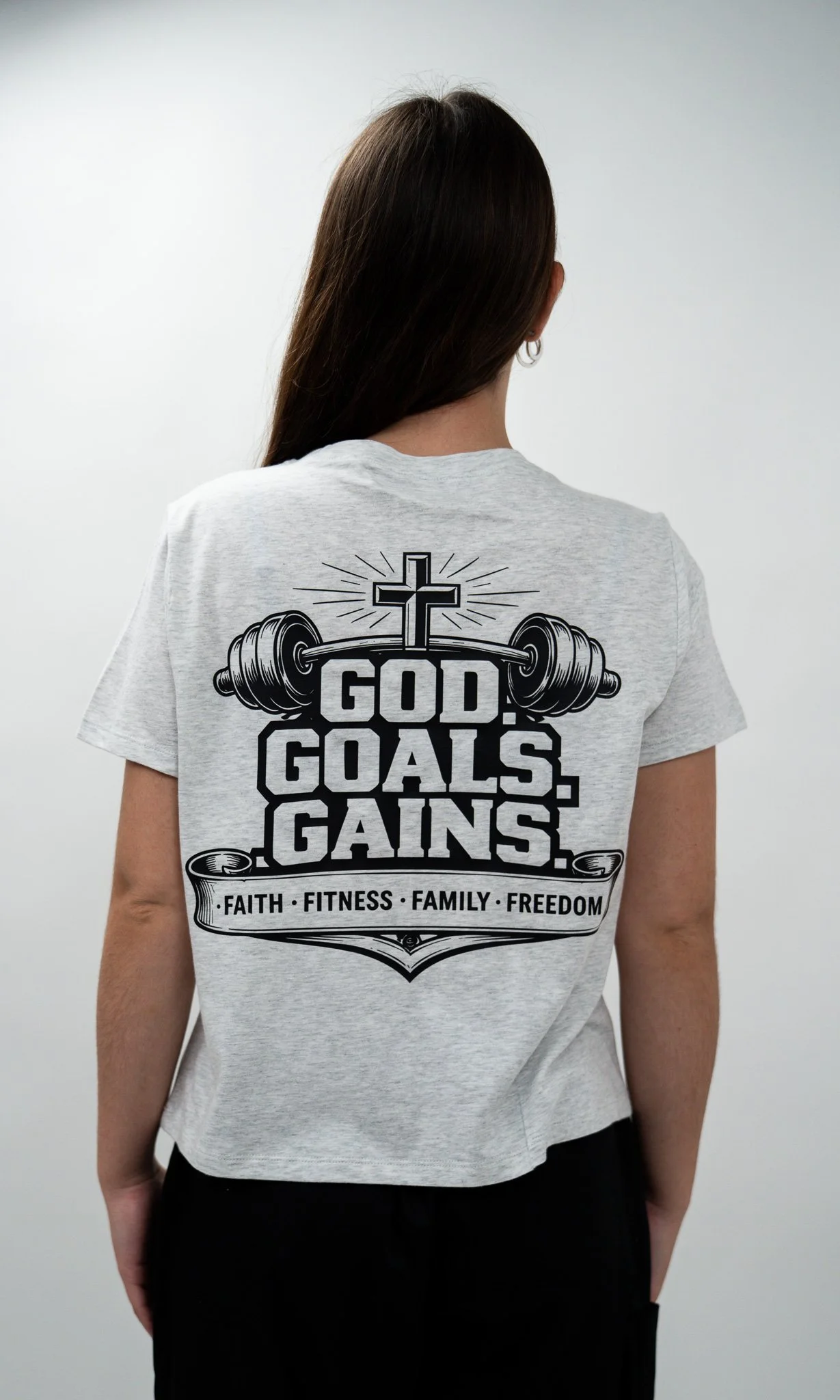 God Goals Gains Everyday Crew - Grey