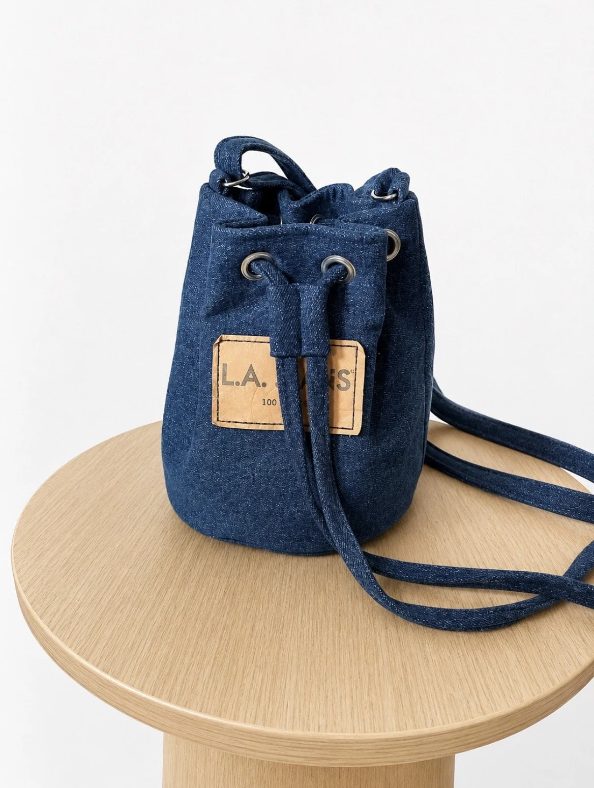 Reworked Denim Mini Bucket Bag