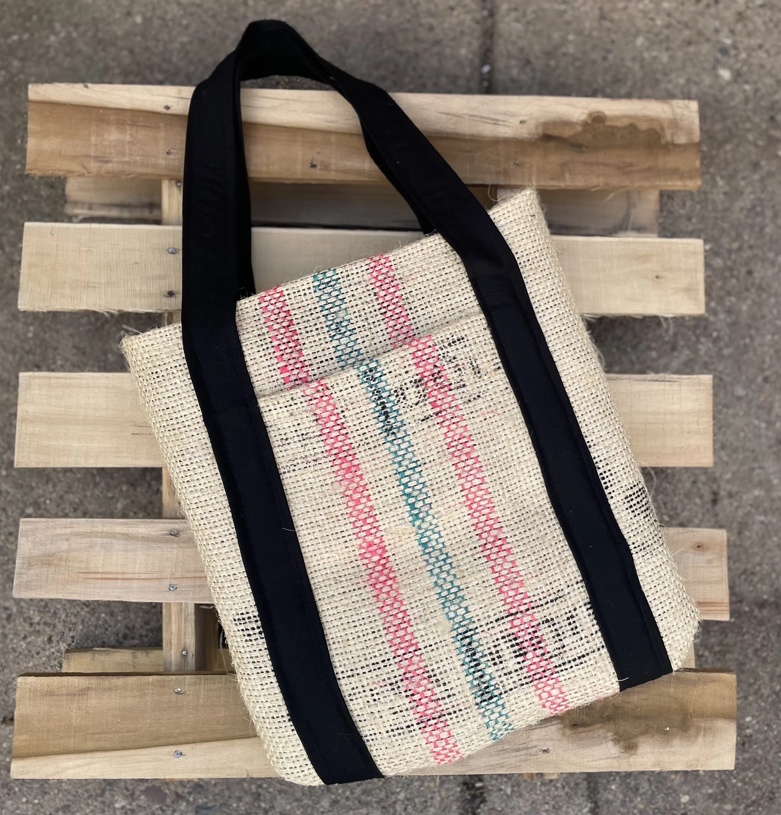 Recycled Burlap Tote