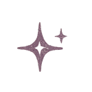 Two purple star-shaped sparkles on a black background.