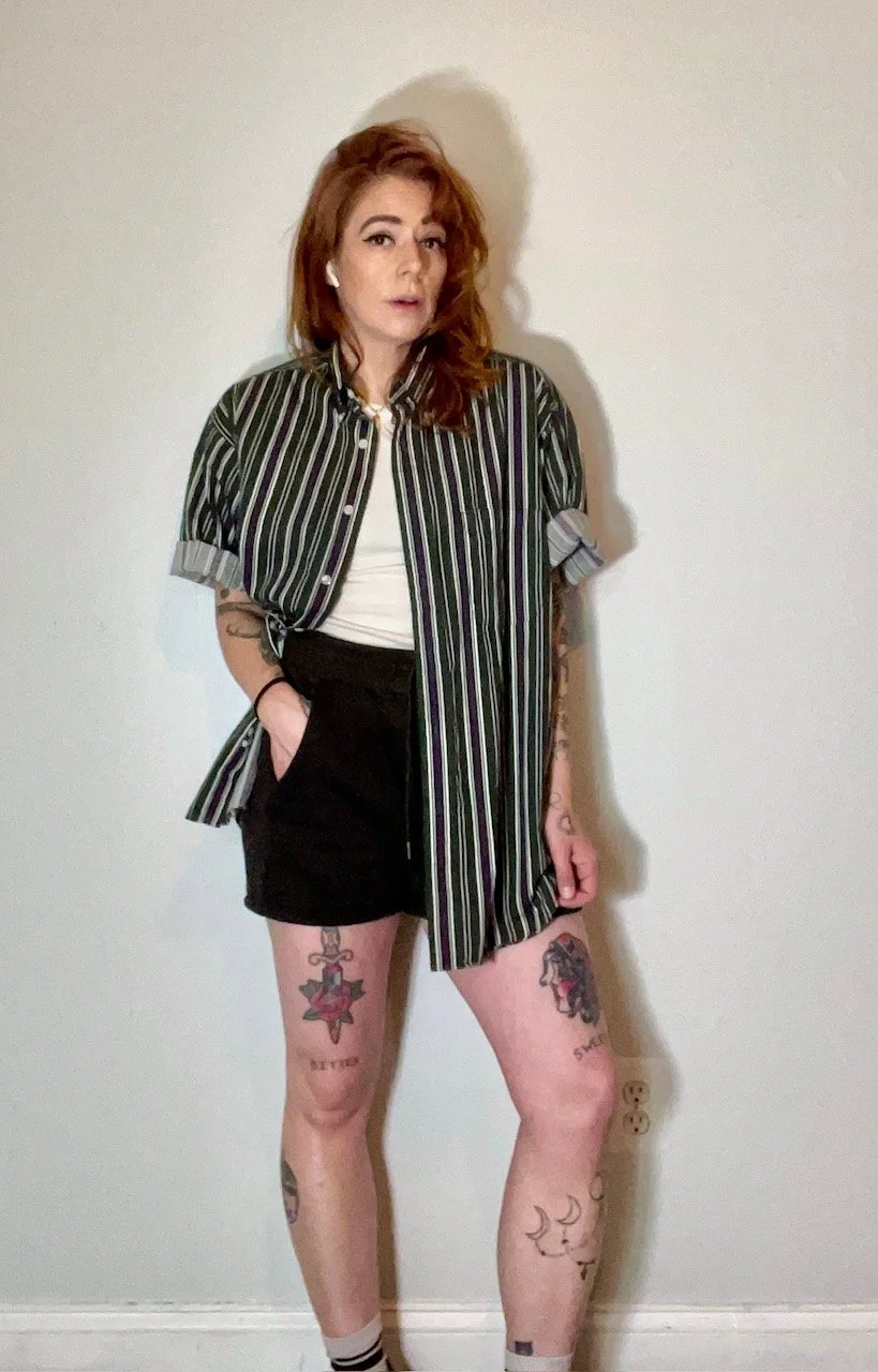 Club Room Striped Button Up