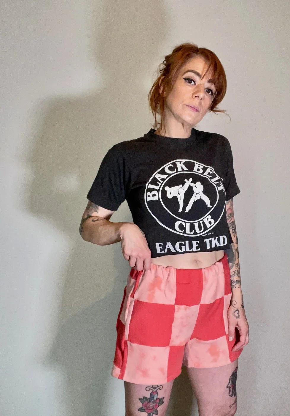 Reworked Checkered Shorts
