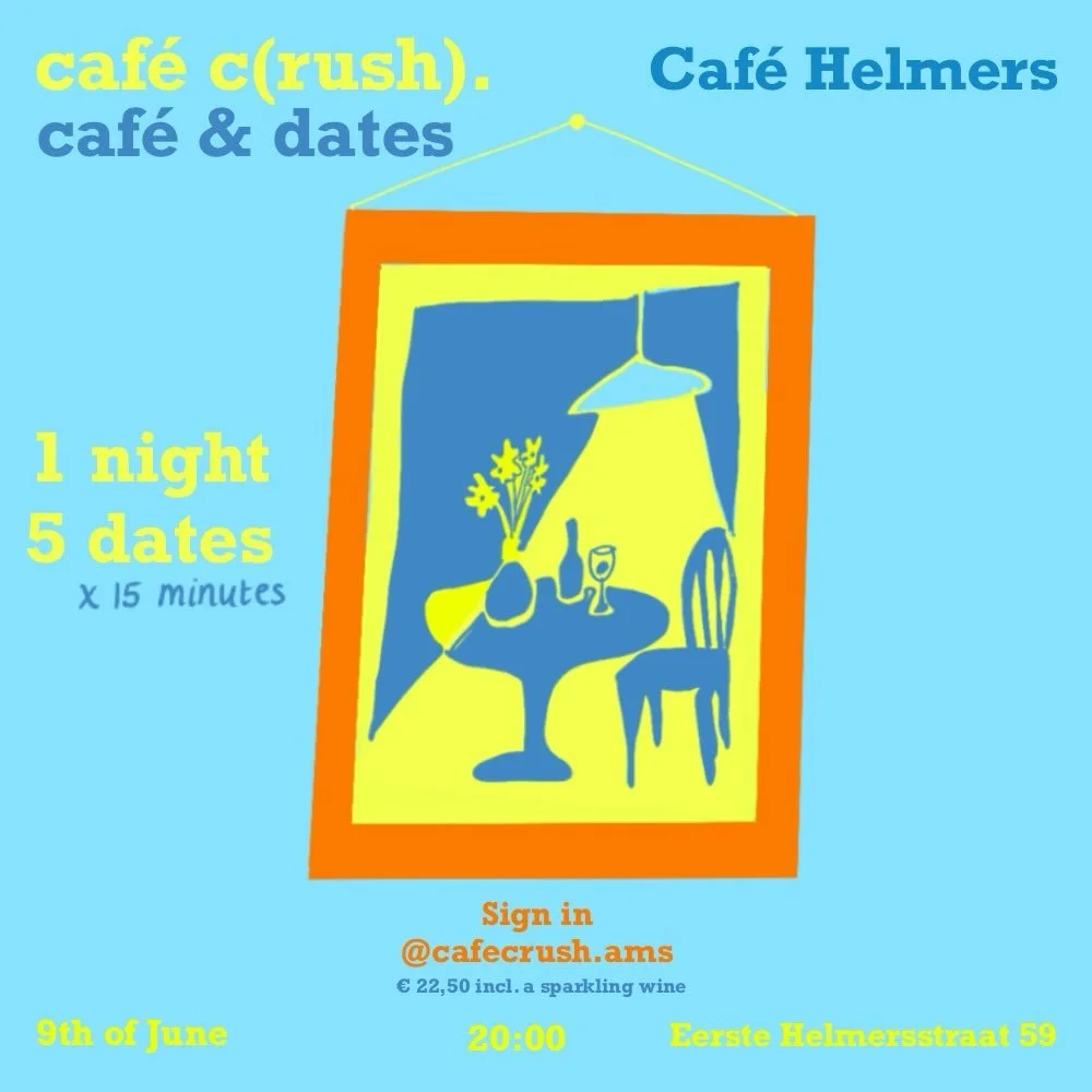 💥 YES &mdash; there&rsquo;s a next edition coming!

We&rsquo;re super excited to announce that the next caf&eacute; c(rush) event will take place at the lovely @cafehelmers 🍹✨

Expect new faces, great conversations, good vibes, and maybe a nice lit