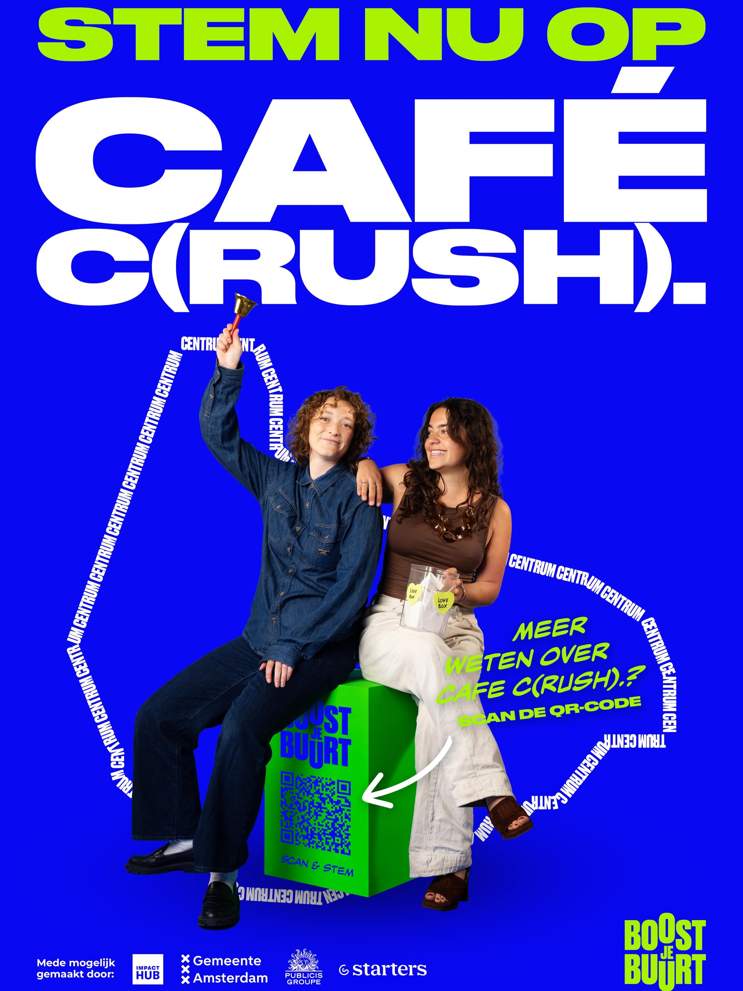 Dear everyone! 🧡

caf&eacute; c(rush) is currently participating in Boost je Buurt, a community impact entrepreneurship program, and we have reached the final stage of the competition!

From June 1&ndash;21, public voting will determine the outcome,