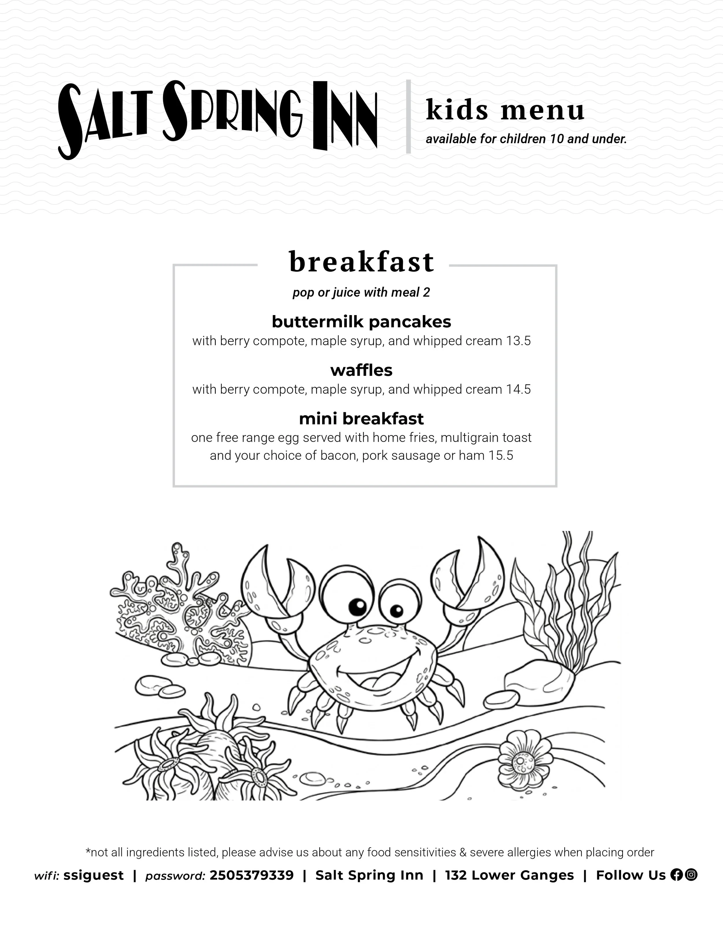 kidsmenu